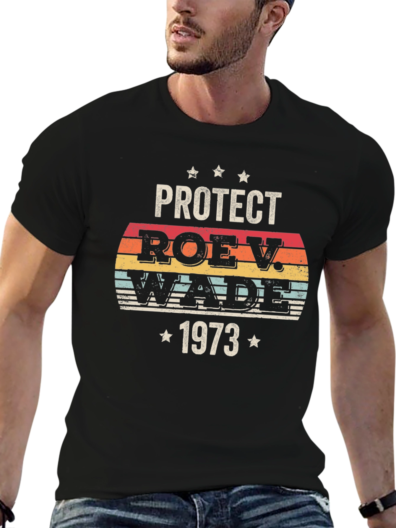 Protect Roe V. Wade 1973 Black T-Shirt