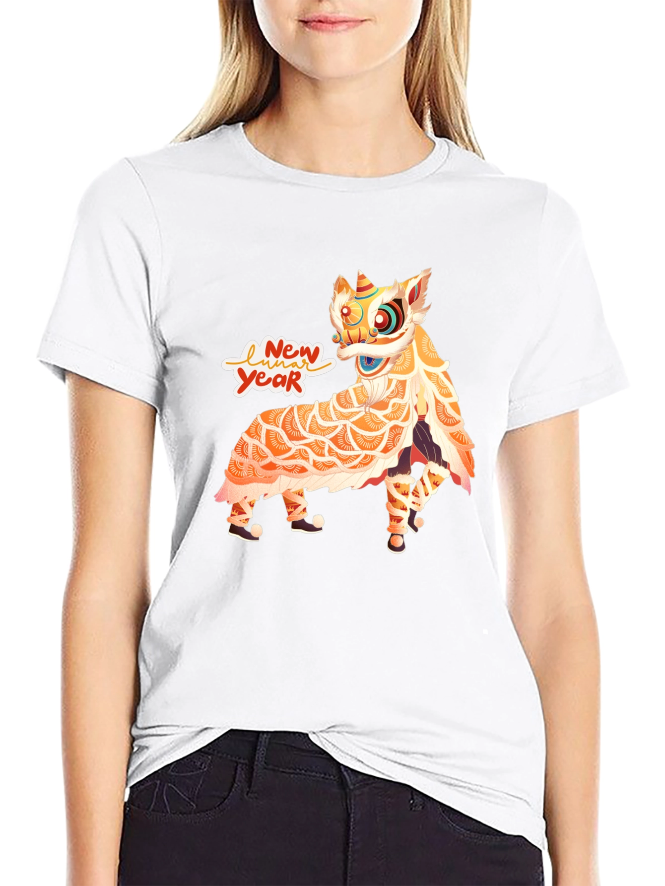 Lunar New Year Lion Dance Graphic Tee