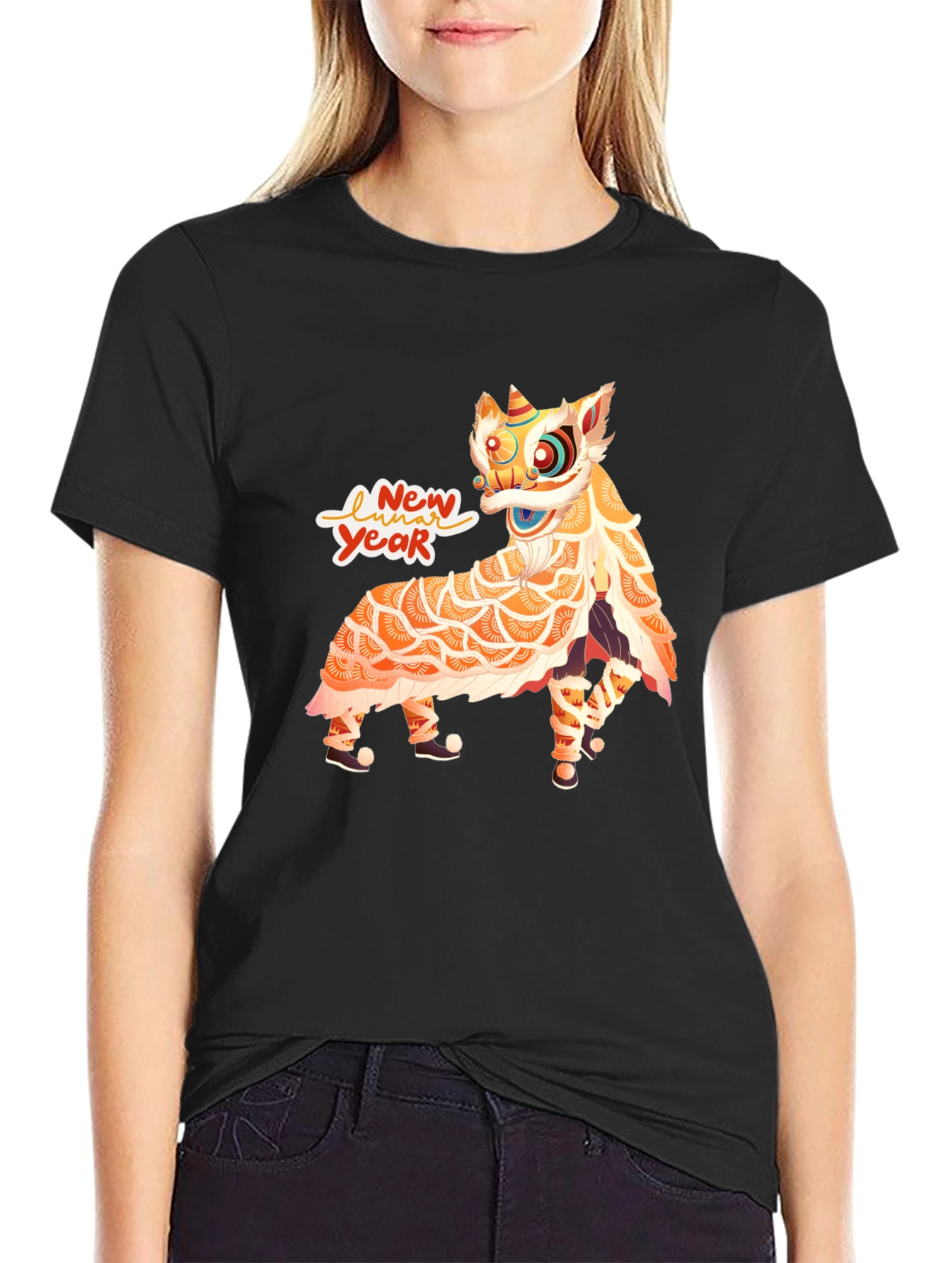 Lunar New Year Lion Dance Graphic Tee