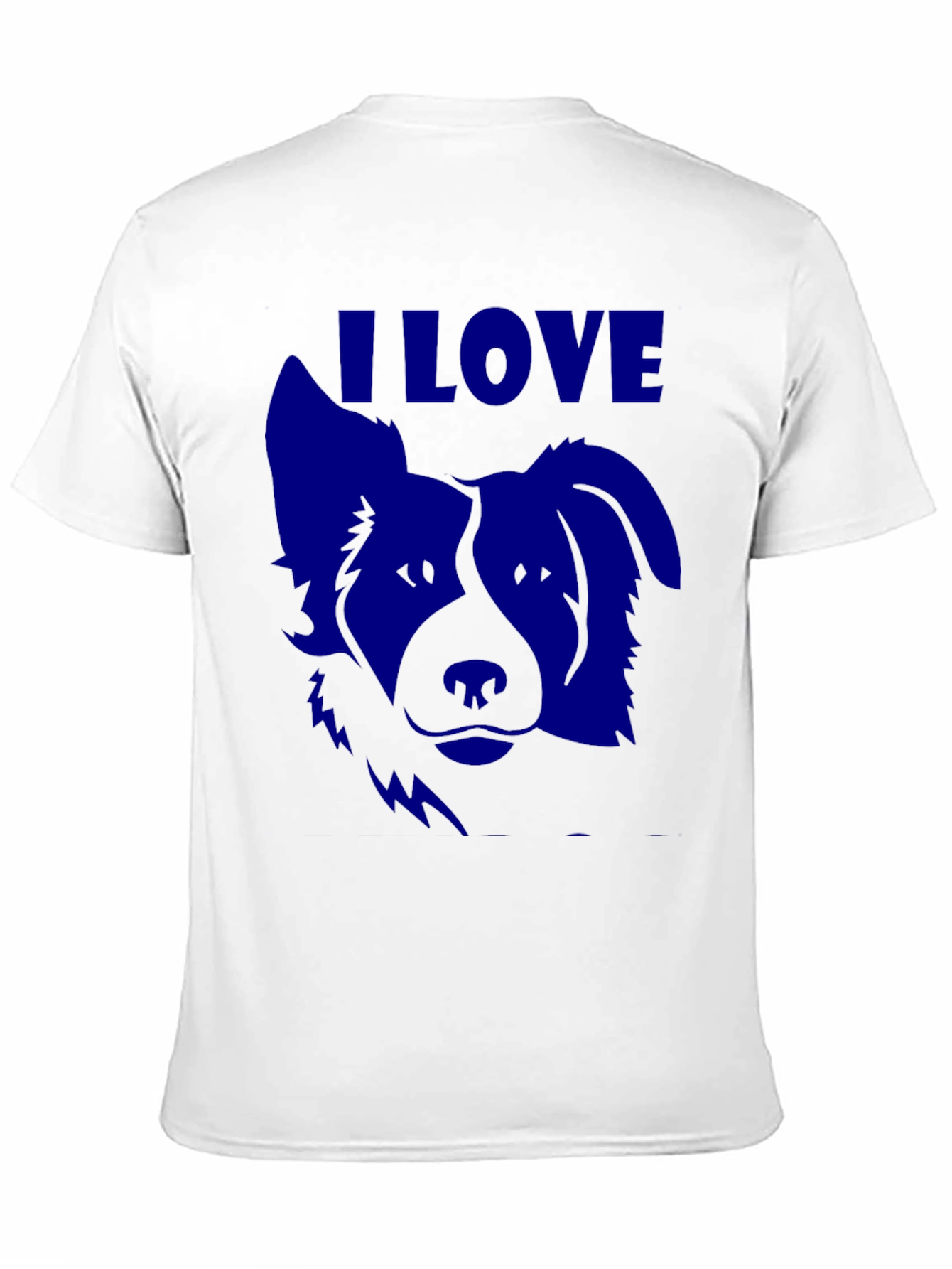 I Love Dogs T-Shirt - Blue Dog Graphic Tee