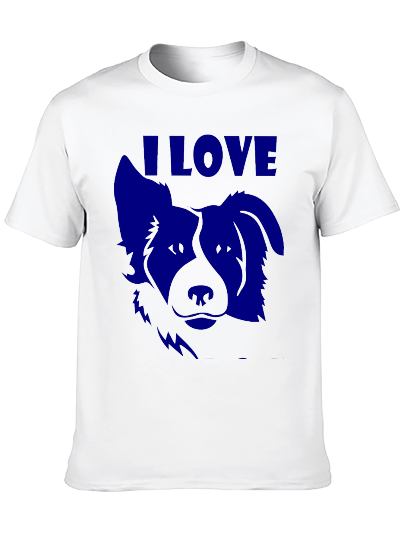 I Love Dogs T-Shirt - Blue Dog Graphic Tee