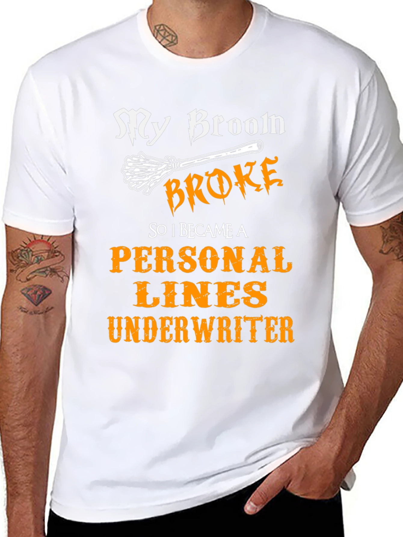 Broom Broke Personal Lines Underwriter T-Shirt