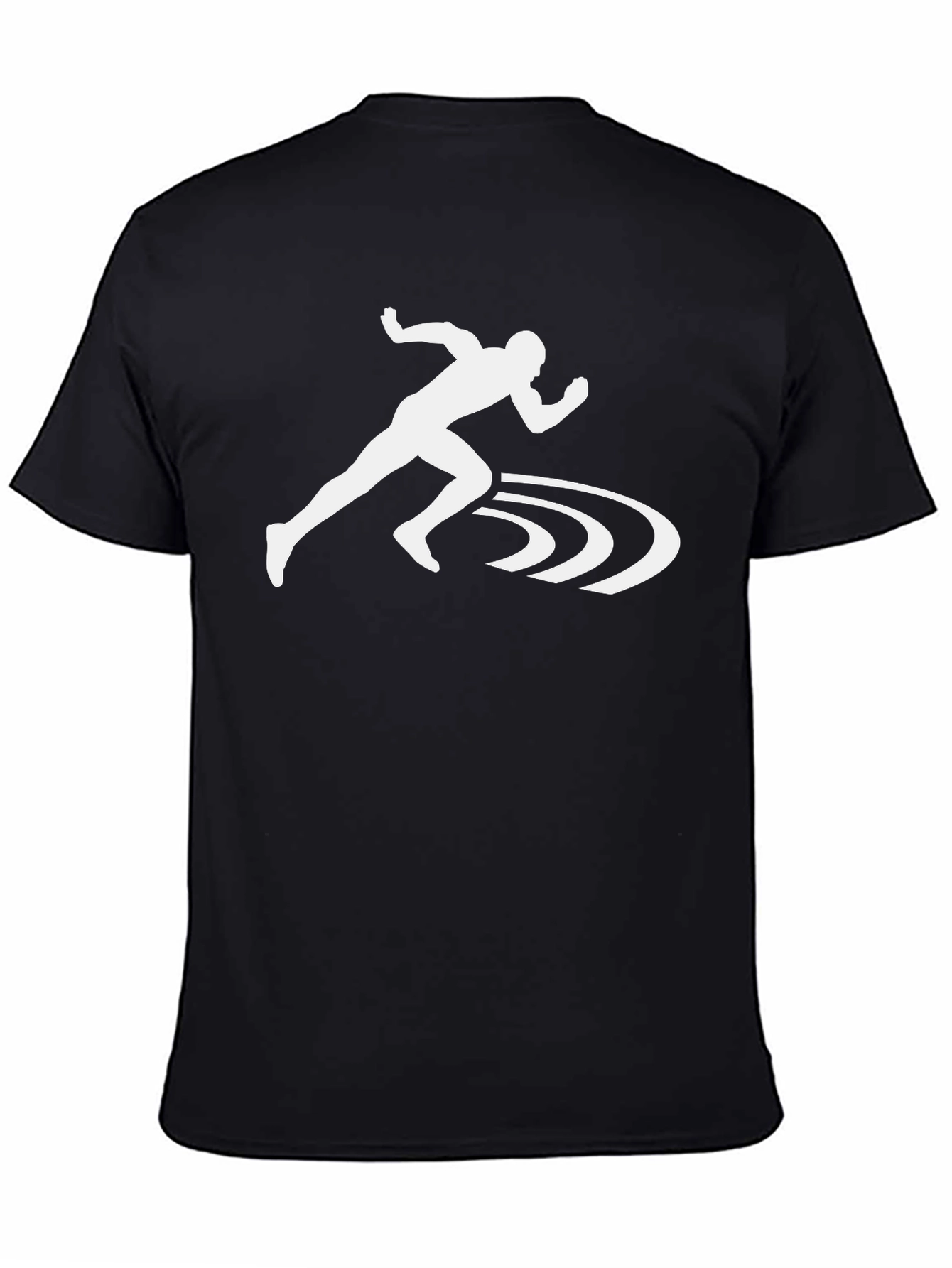 Runners Graphic Tee - Black Cotton Blend