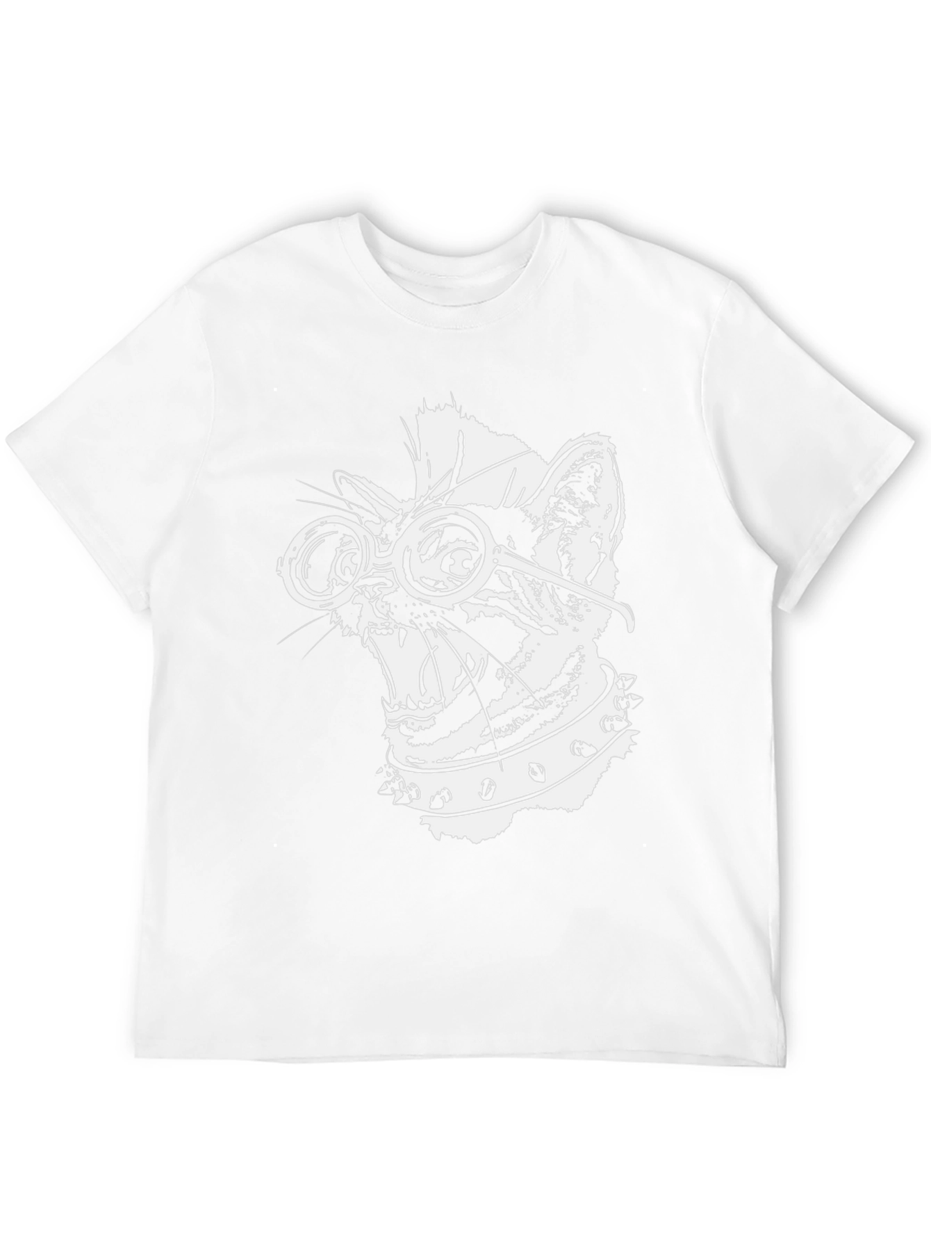 Punk Rock Cat T-Shirt - Cool Graphic Tee