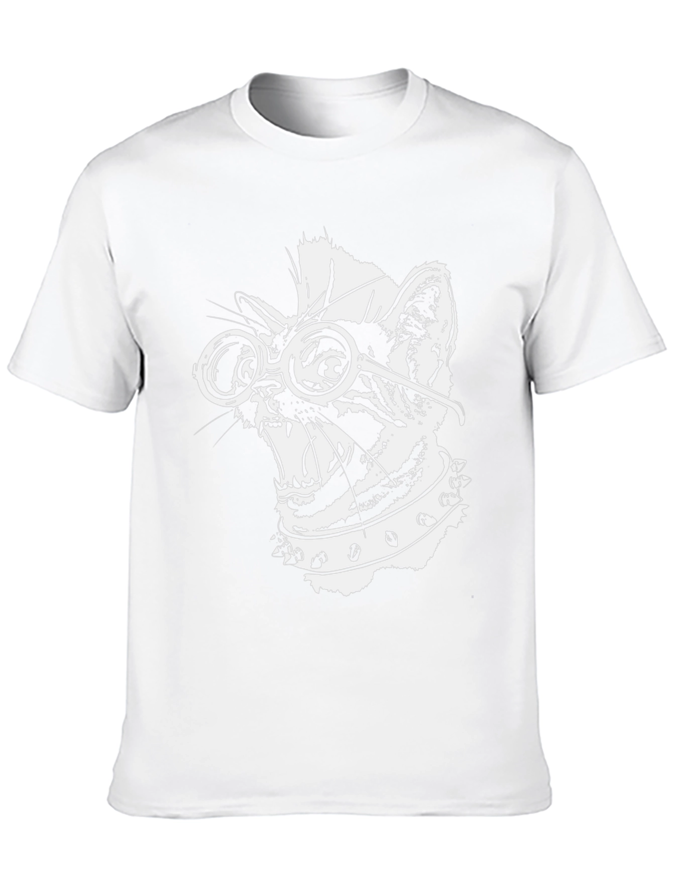 Punk Rock Cat T-Shirt - Cool Graphic Tee