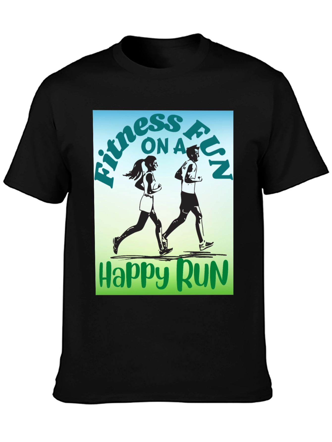 Fitness Fun Run Graphic T-Shirt