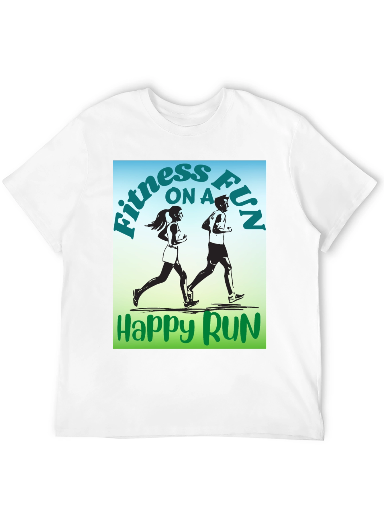 Fitness Fun Run Graphic T-Shirt