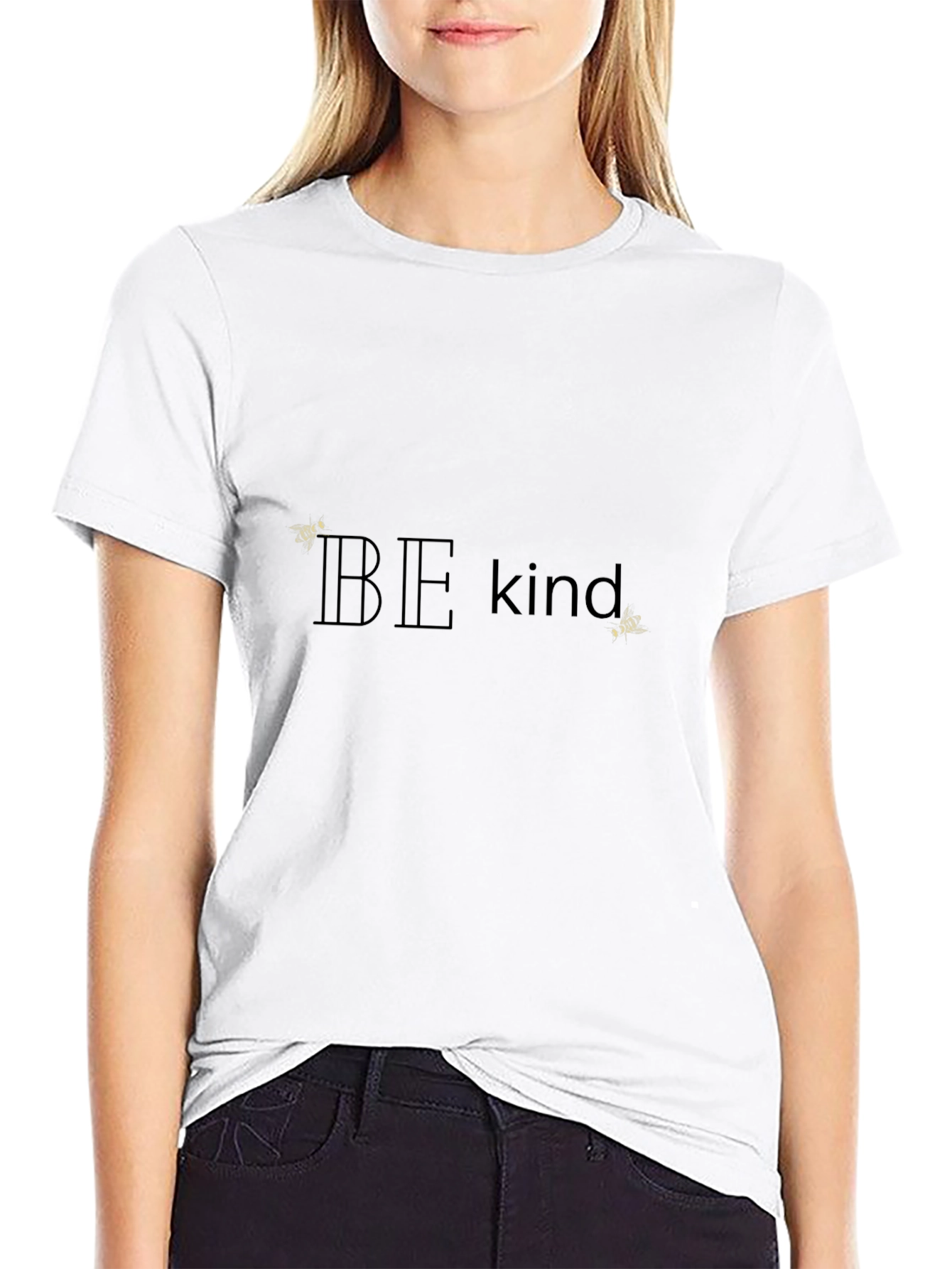 Be Kind Bee Graphic Tee - Black