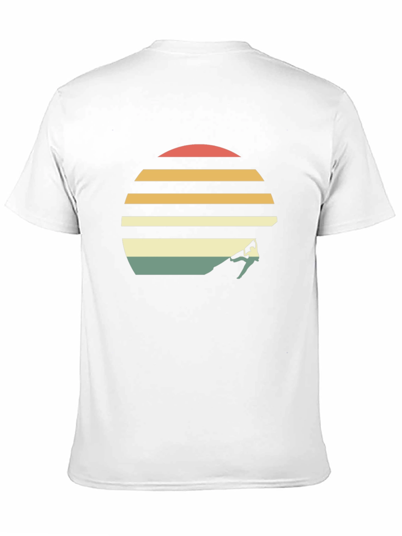 Retro Sunset Rock Climbing T-Shirt