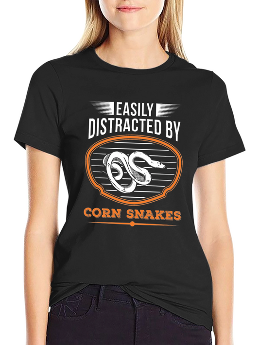 Easily Distracted By Corn Snakes Graphic Tee