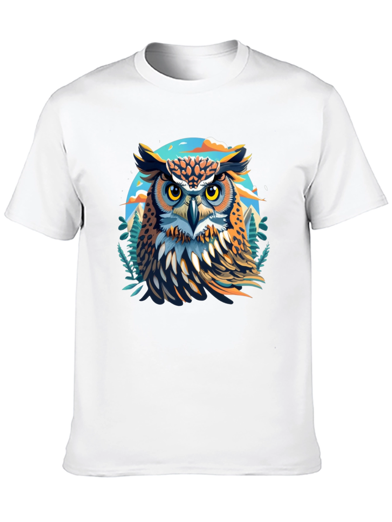 Owl Graphic Print T-Shirt