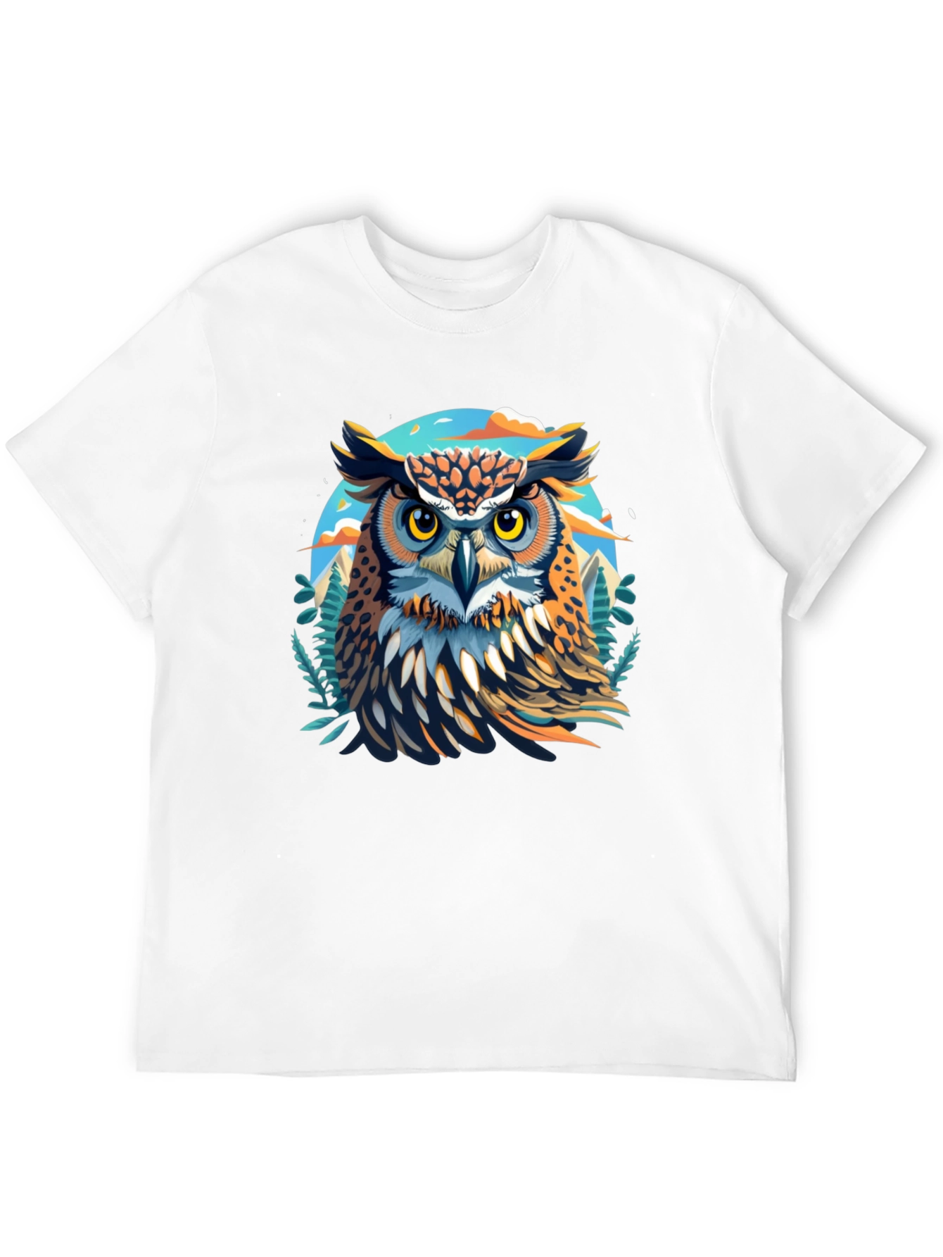 Owl Graphic Print T-Shirt