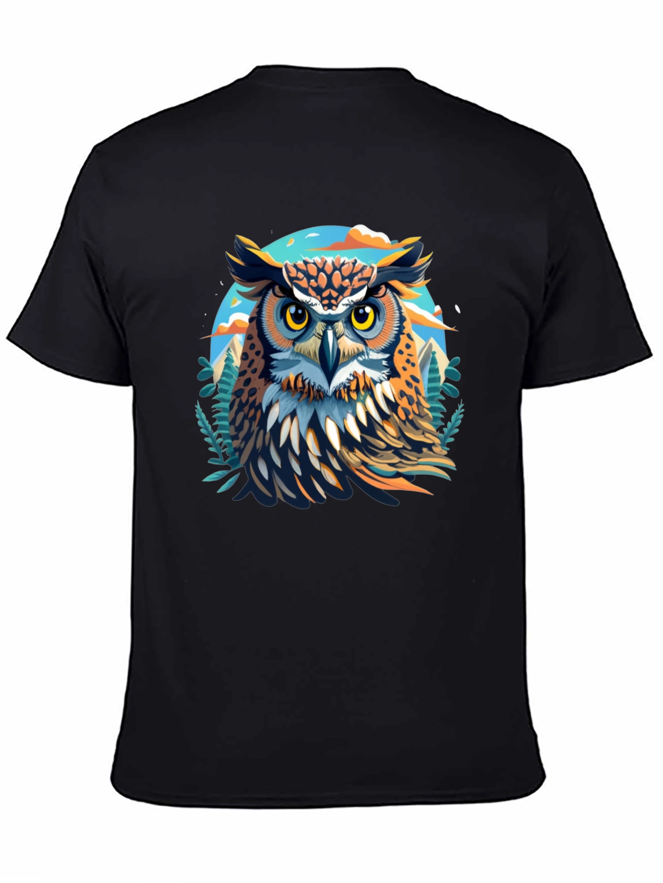 Owl Graphic Print T-Shirt