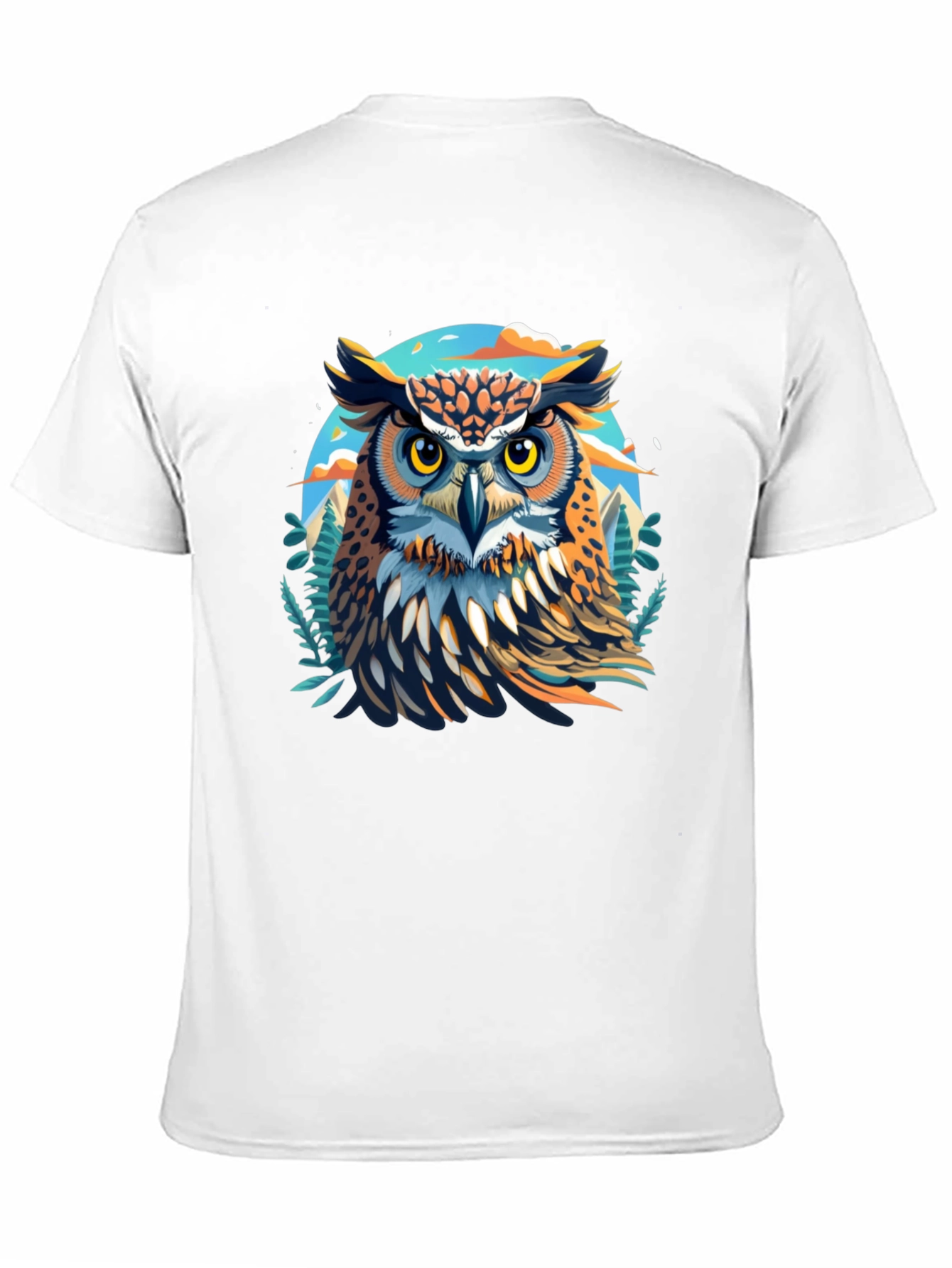 Owl Graphic Print T-Shirt
