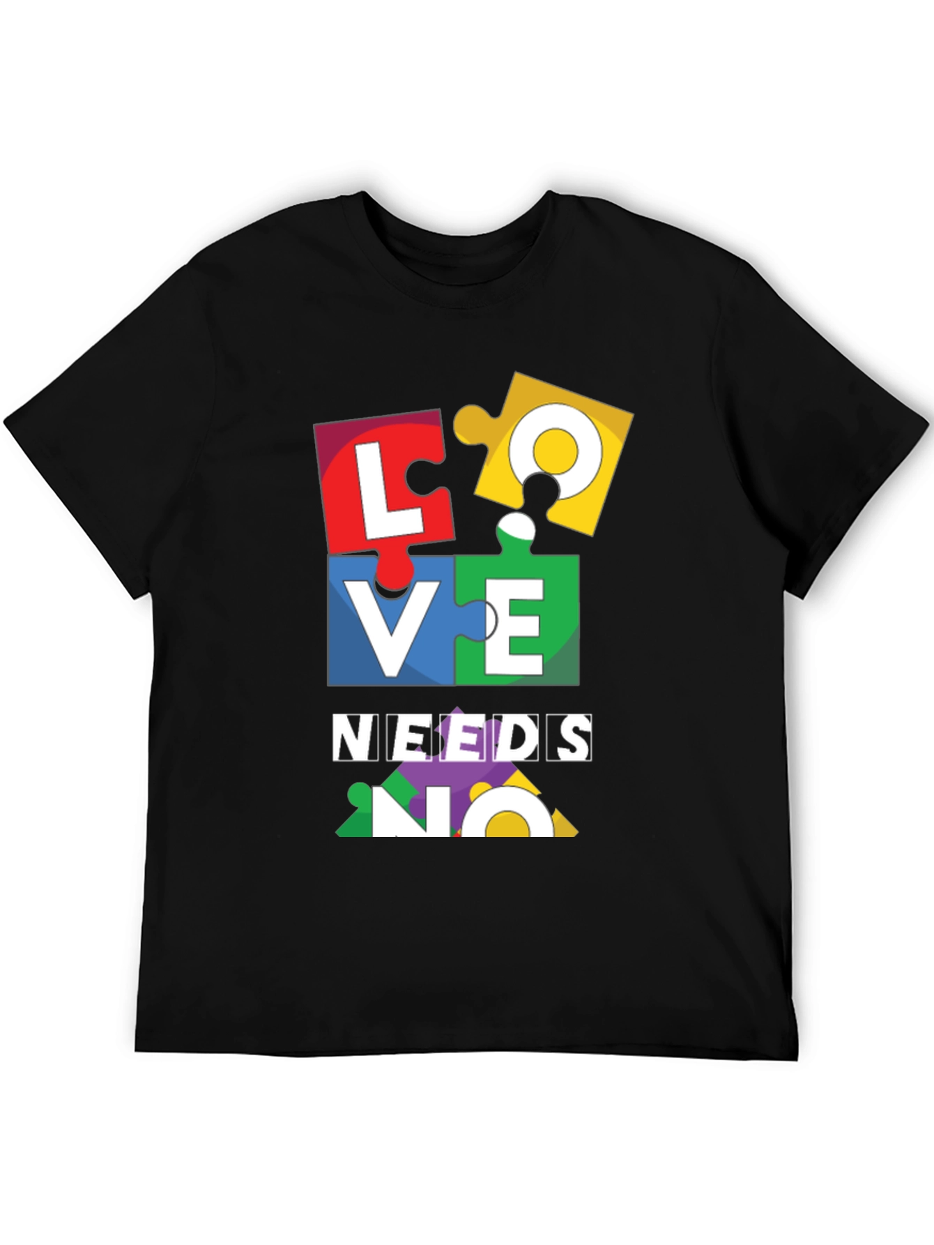 Autism Awareness Puzzle Piece LOVE T-Shirt