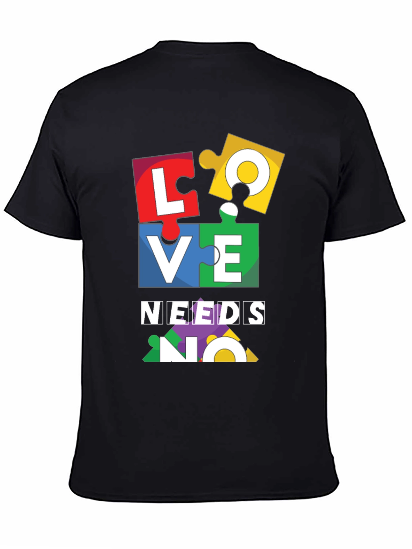 Autism Awareness Puzzle Piece LOVE T-Shirt