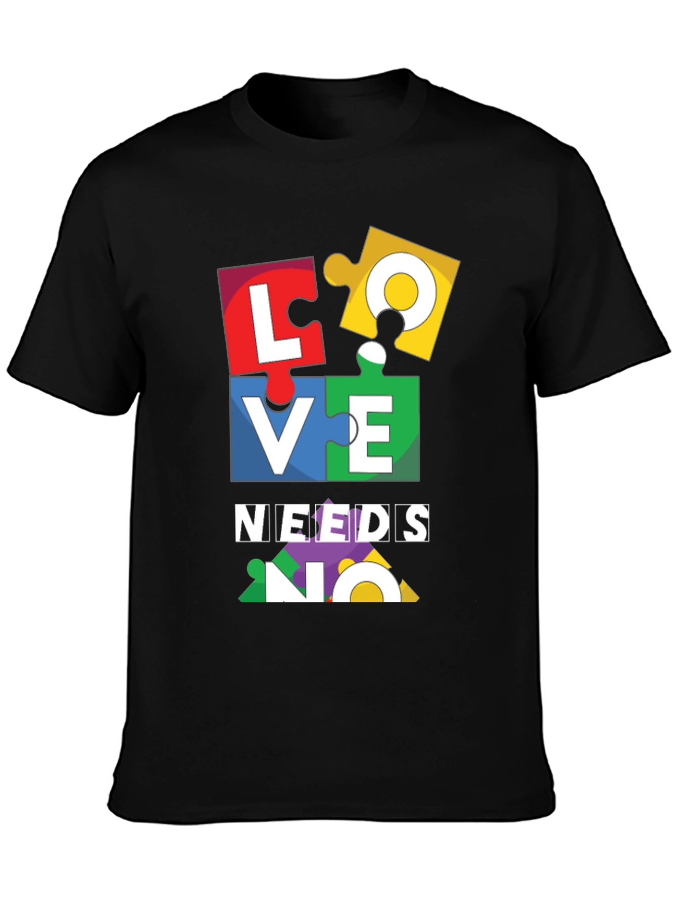 Autism Awareness Puzzle Piece LOVE T-Shirt