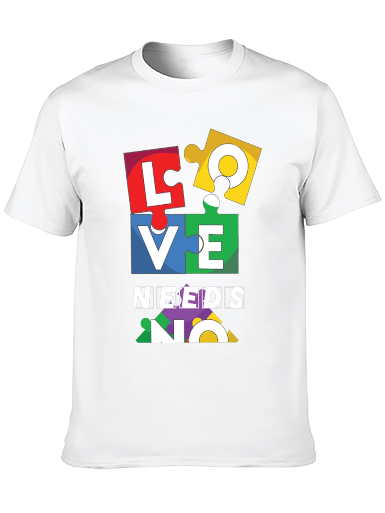 Autism Awareness Puzzle Piece LOVE T-Shirt