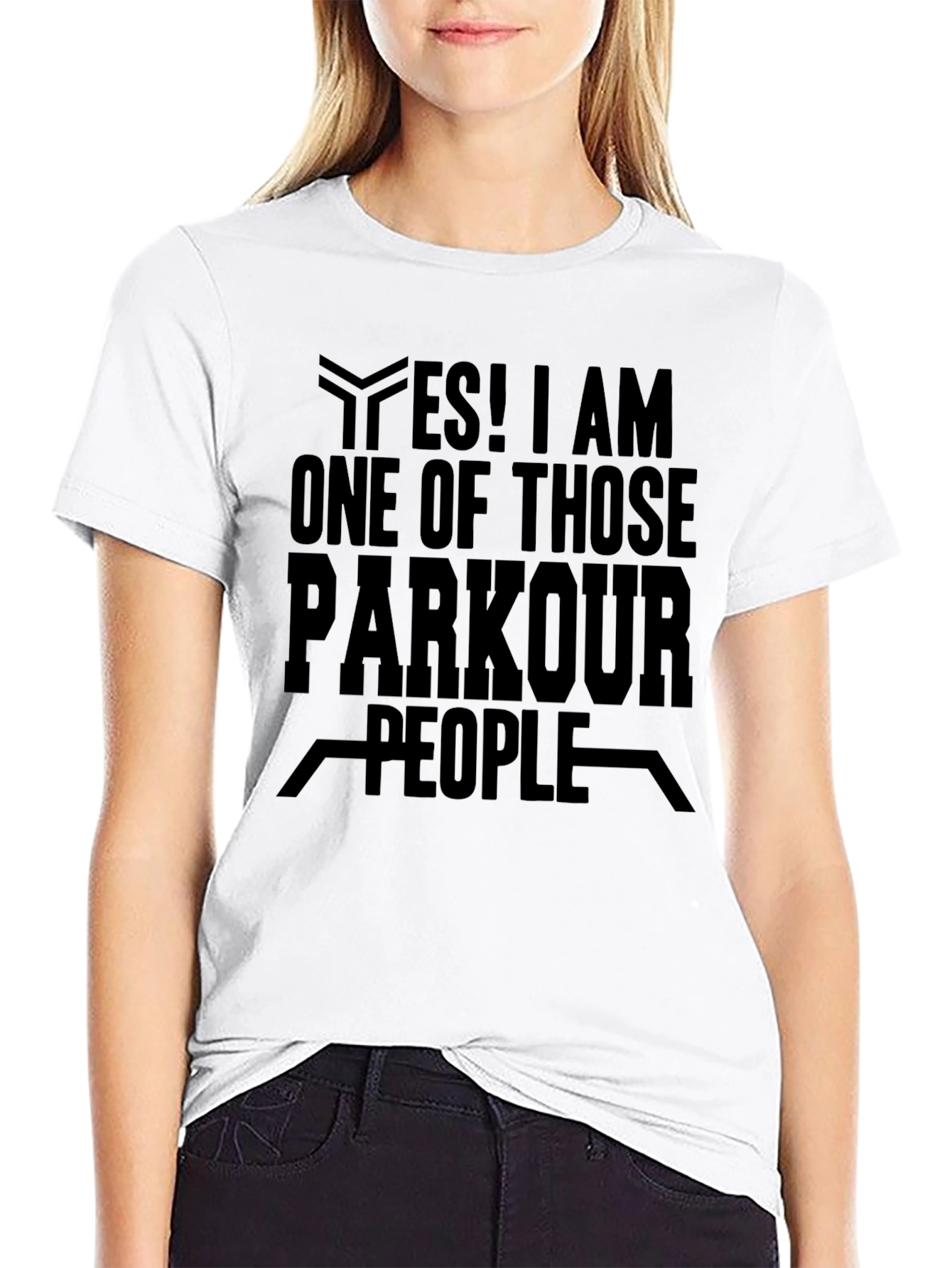 Parkour People Black Graphic T-Shirt