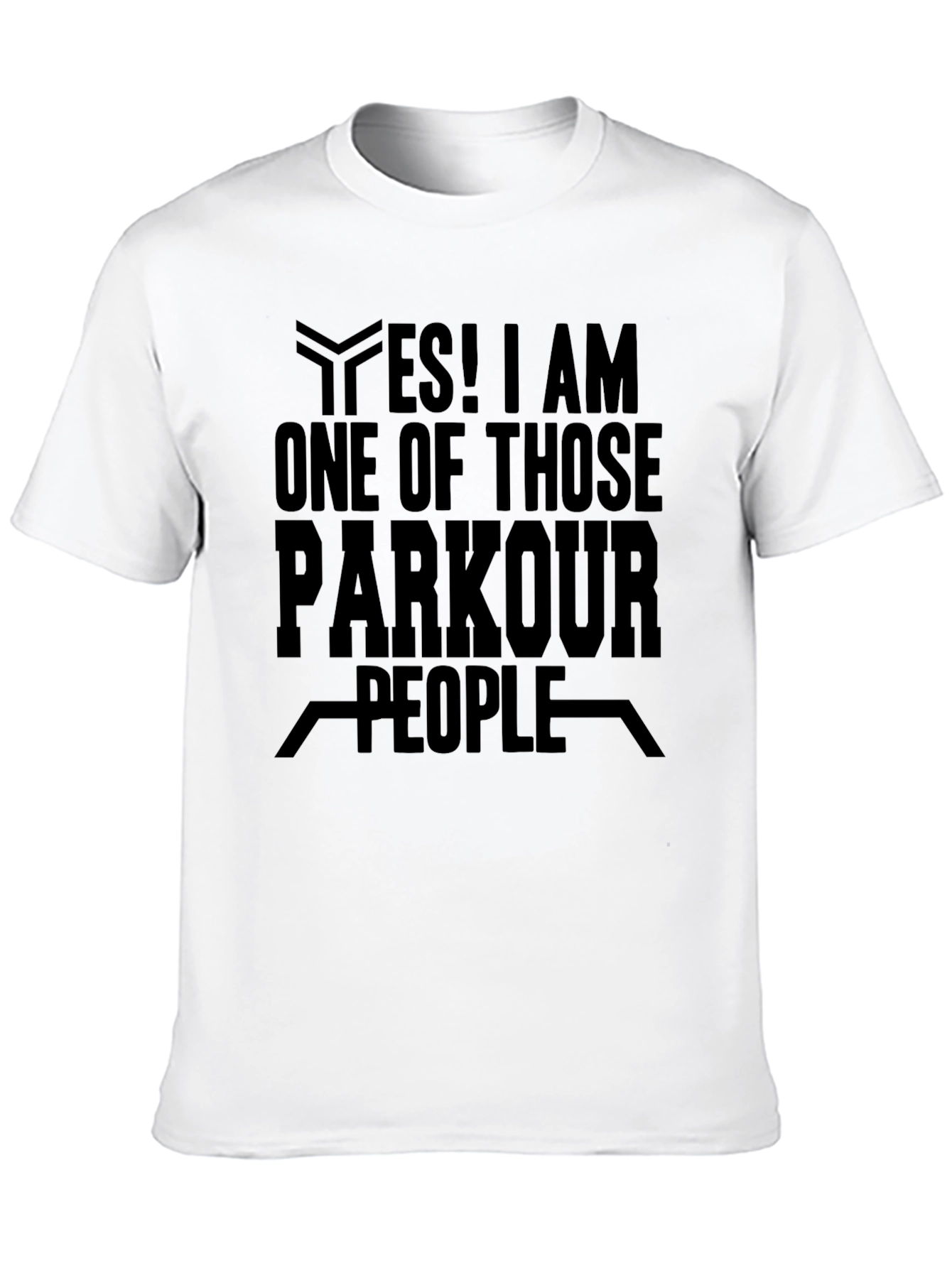 Parkour People Black Graphic T-Shirt