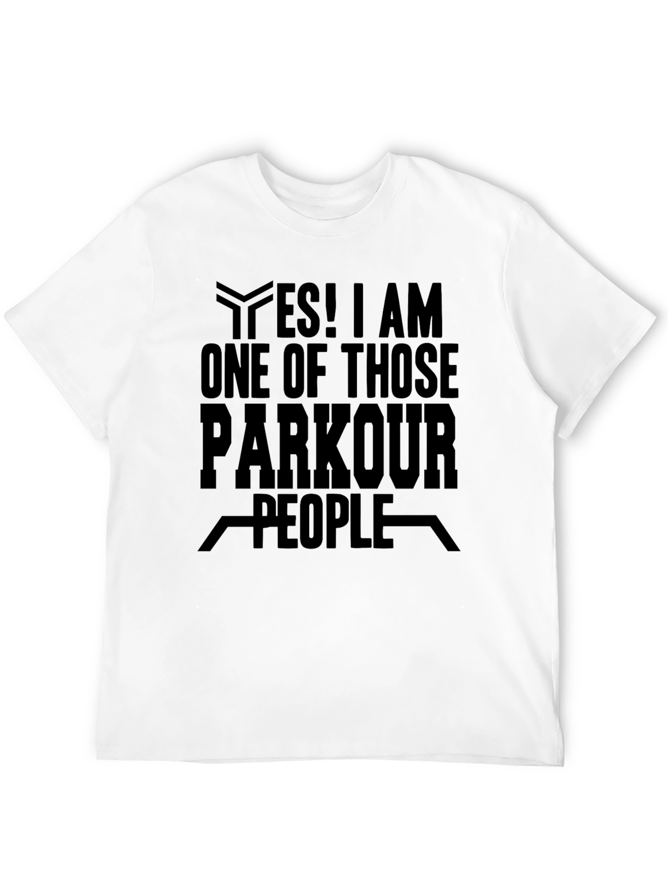 Parkour People Black Graphic T-Shirt