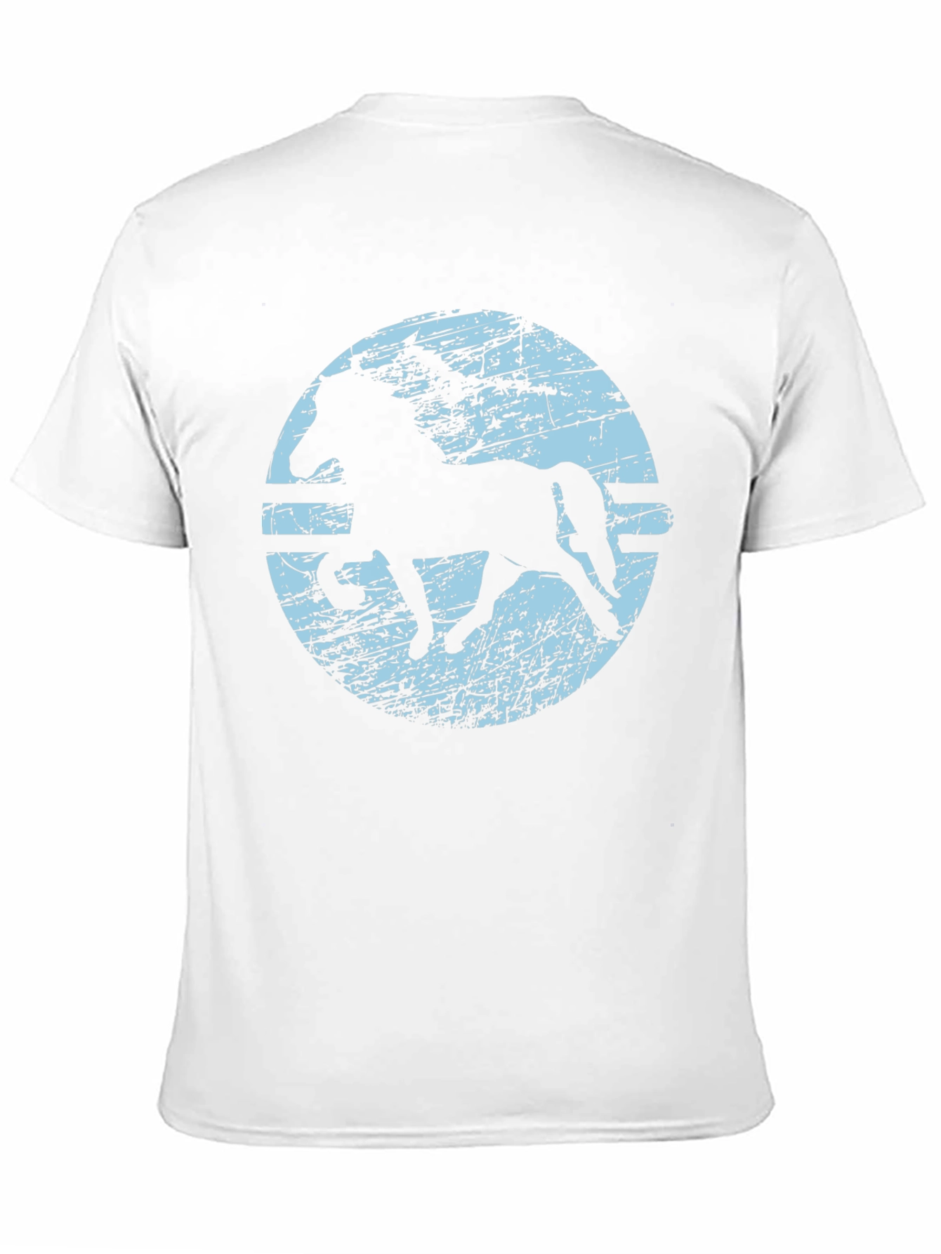 Horse Silhouette Graphic T-Shirt - Black