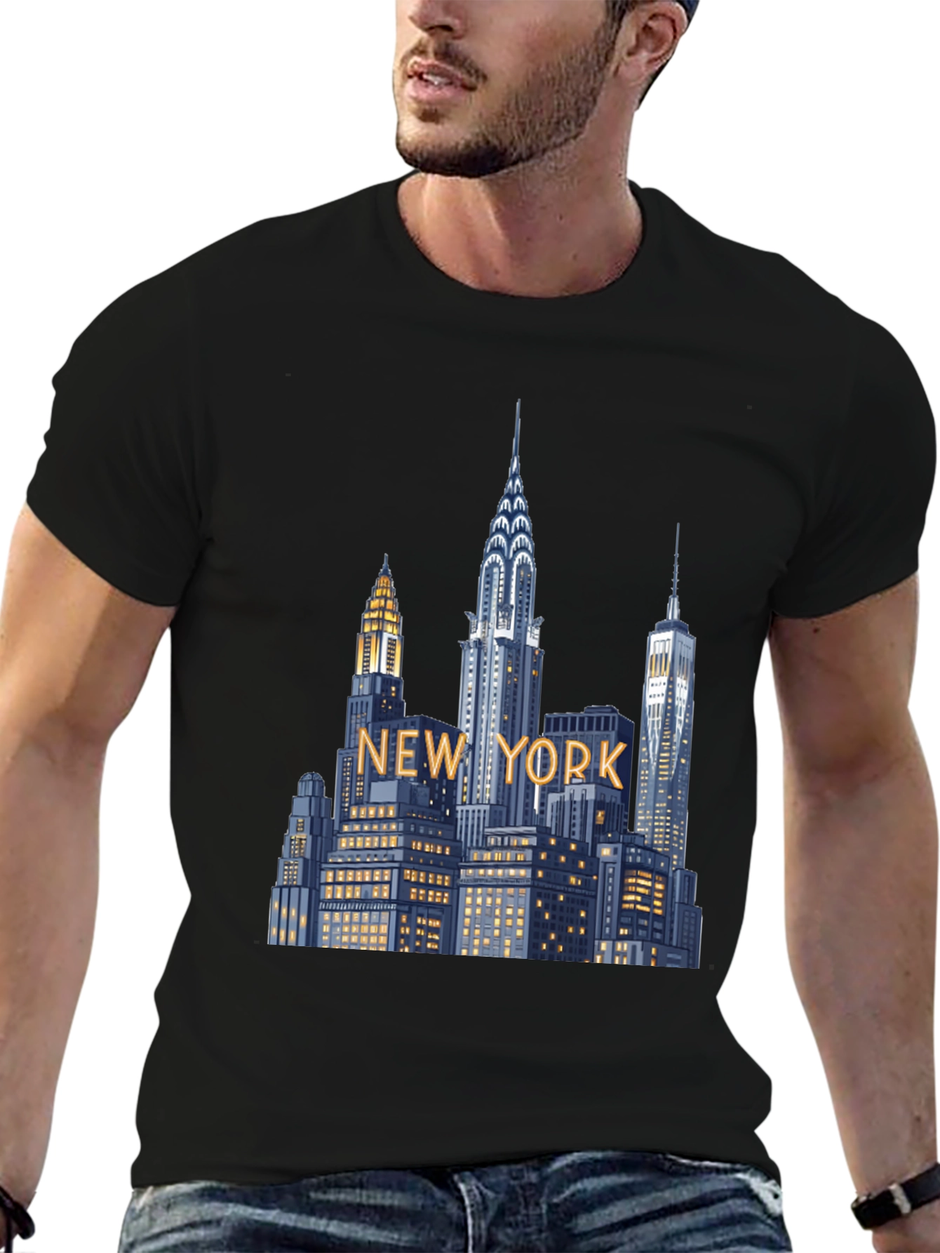 New York Cityscape Graphic Tee