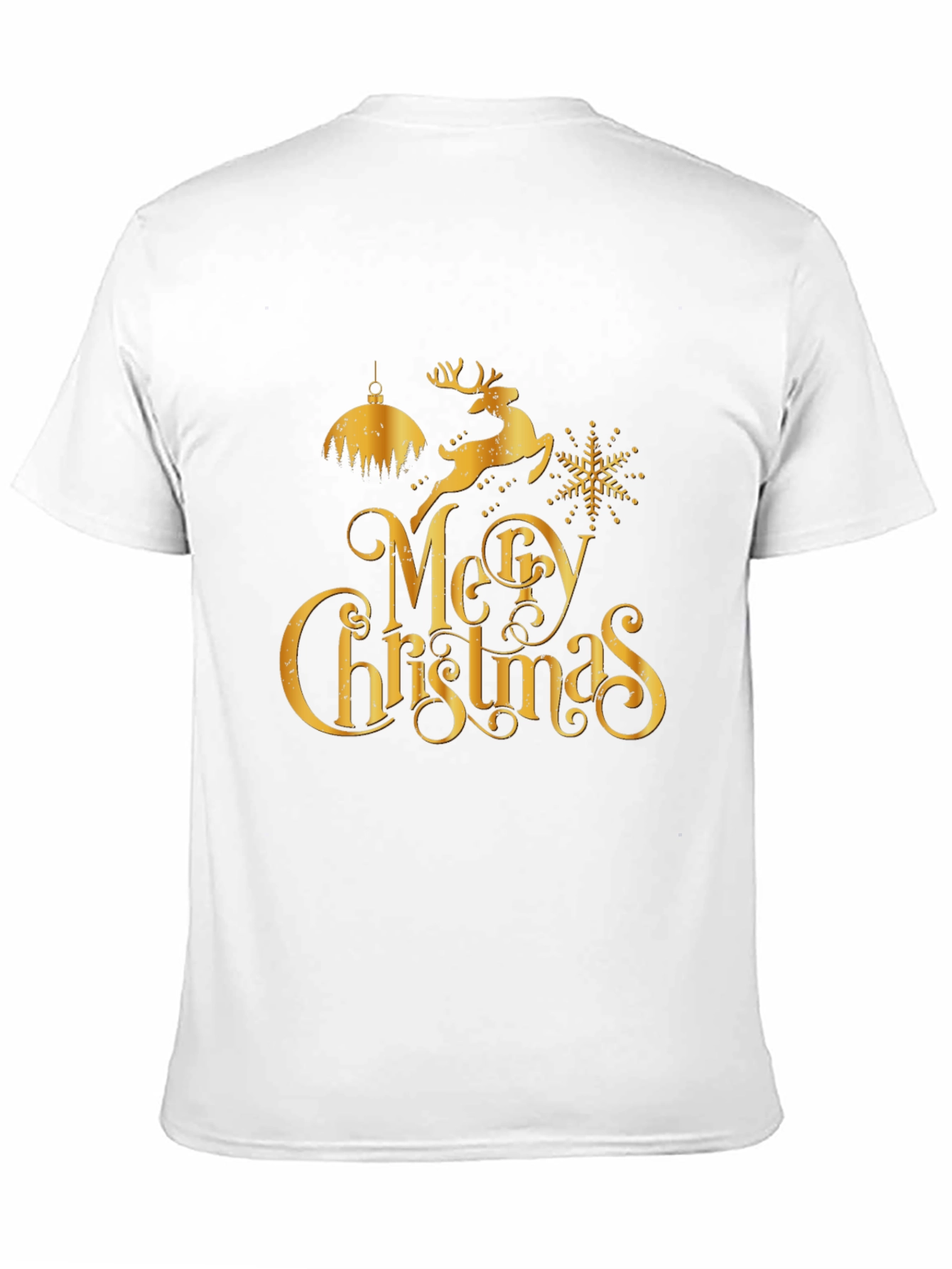 Merry Christmas Black Graphic Tee