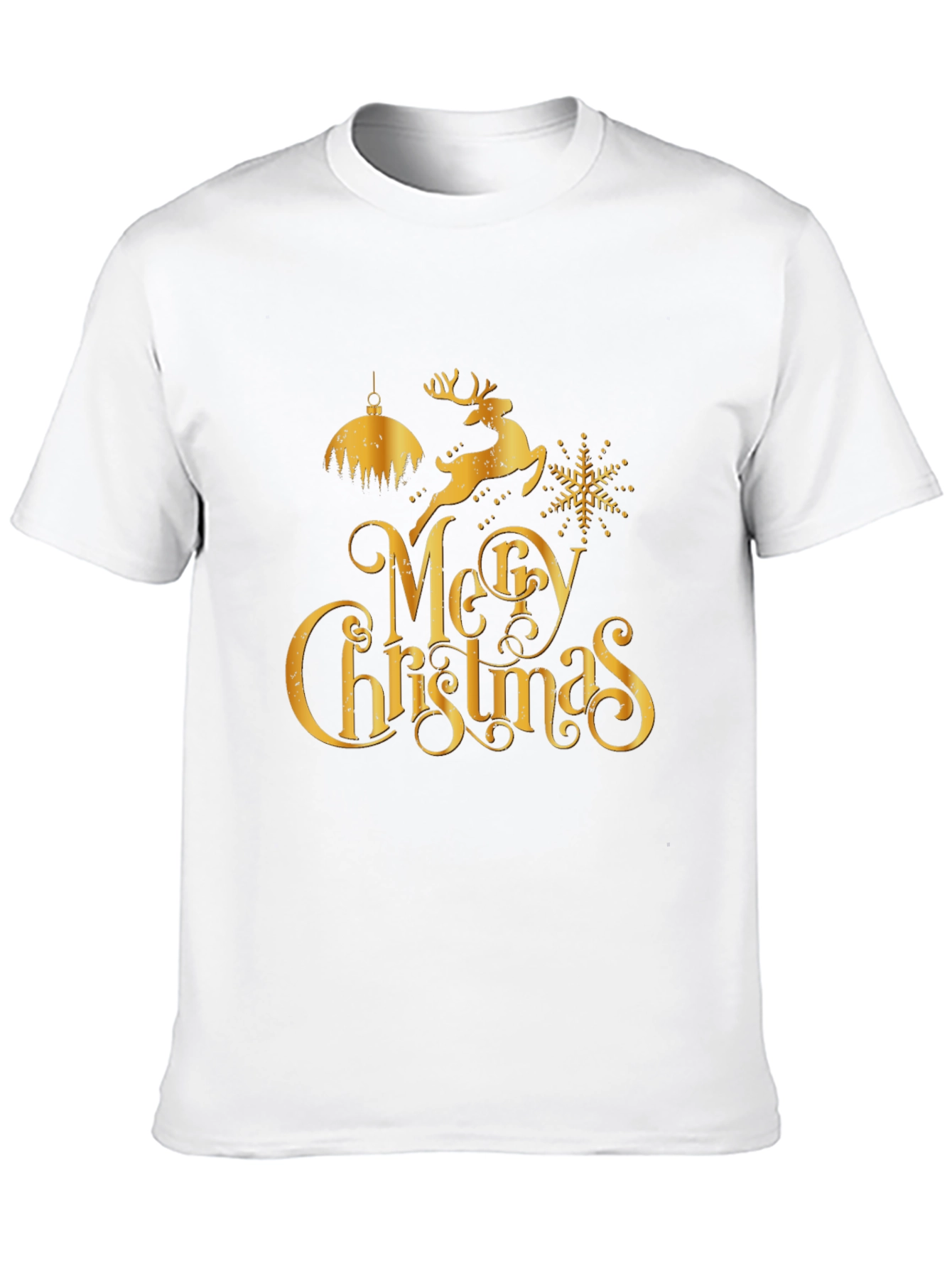Merry Christmas Black Graphic Tee