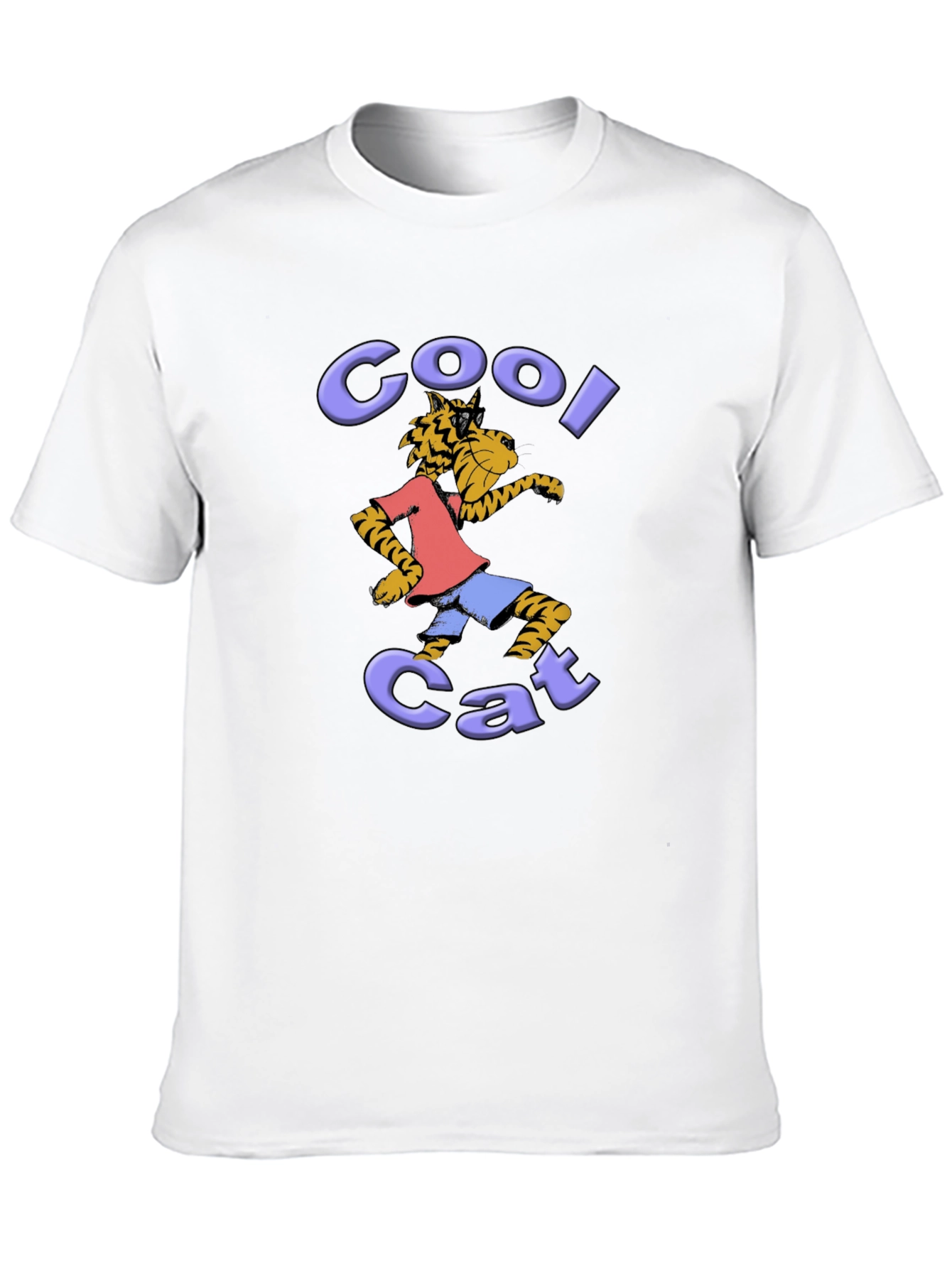 Cool Cat Graphic Tee - Unique Fun Design