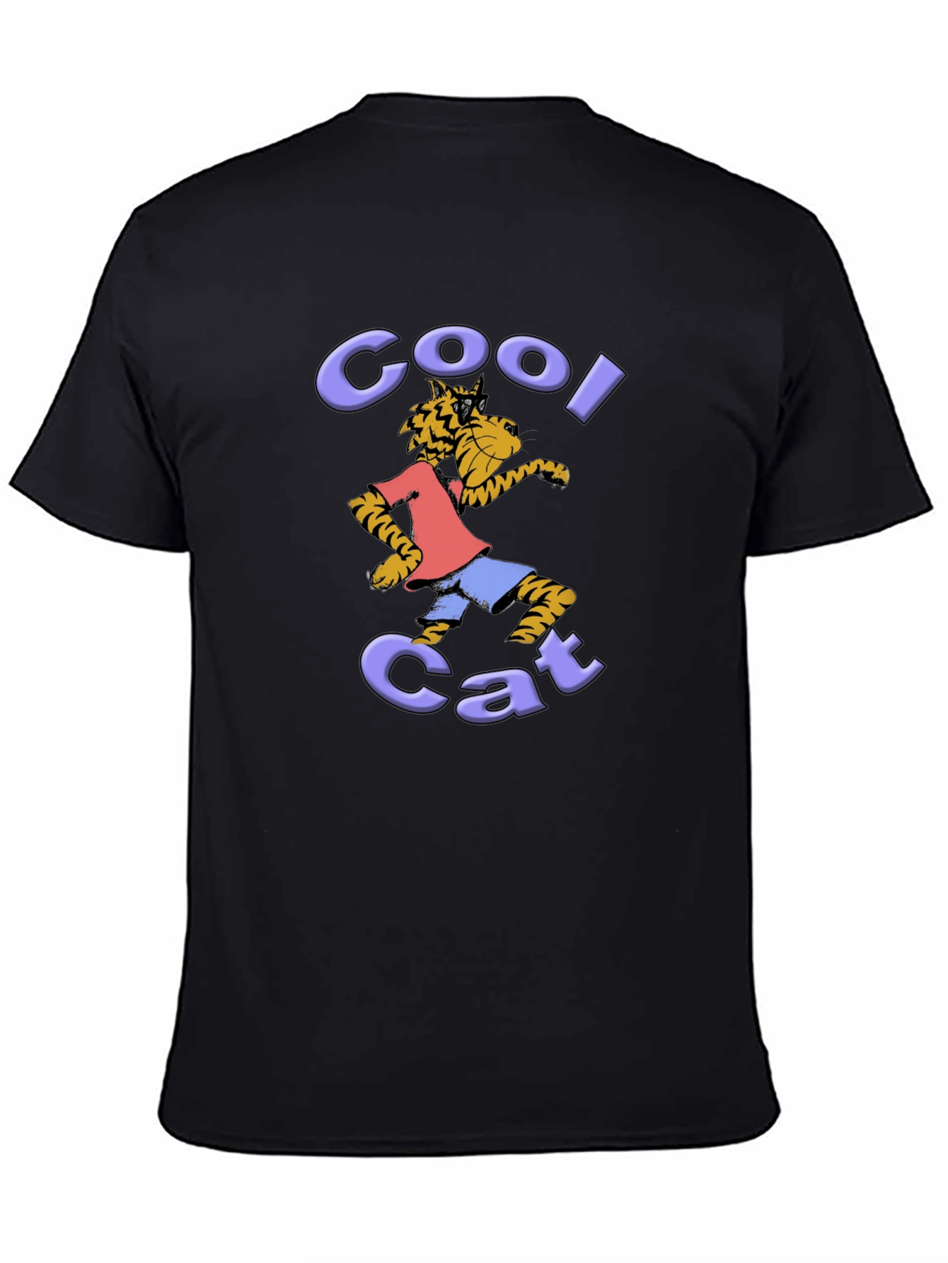 Cool Cat Graphic Tee - Unique Fun Design