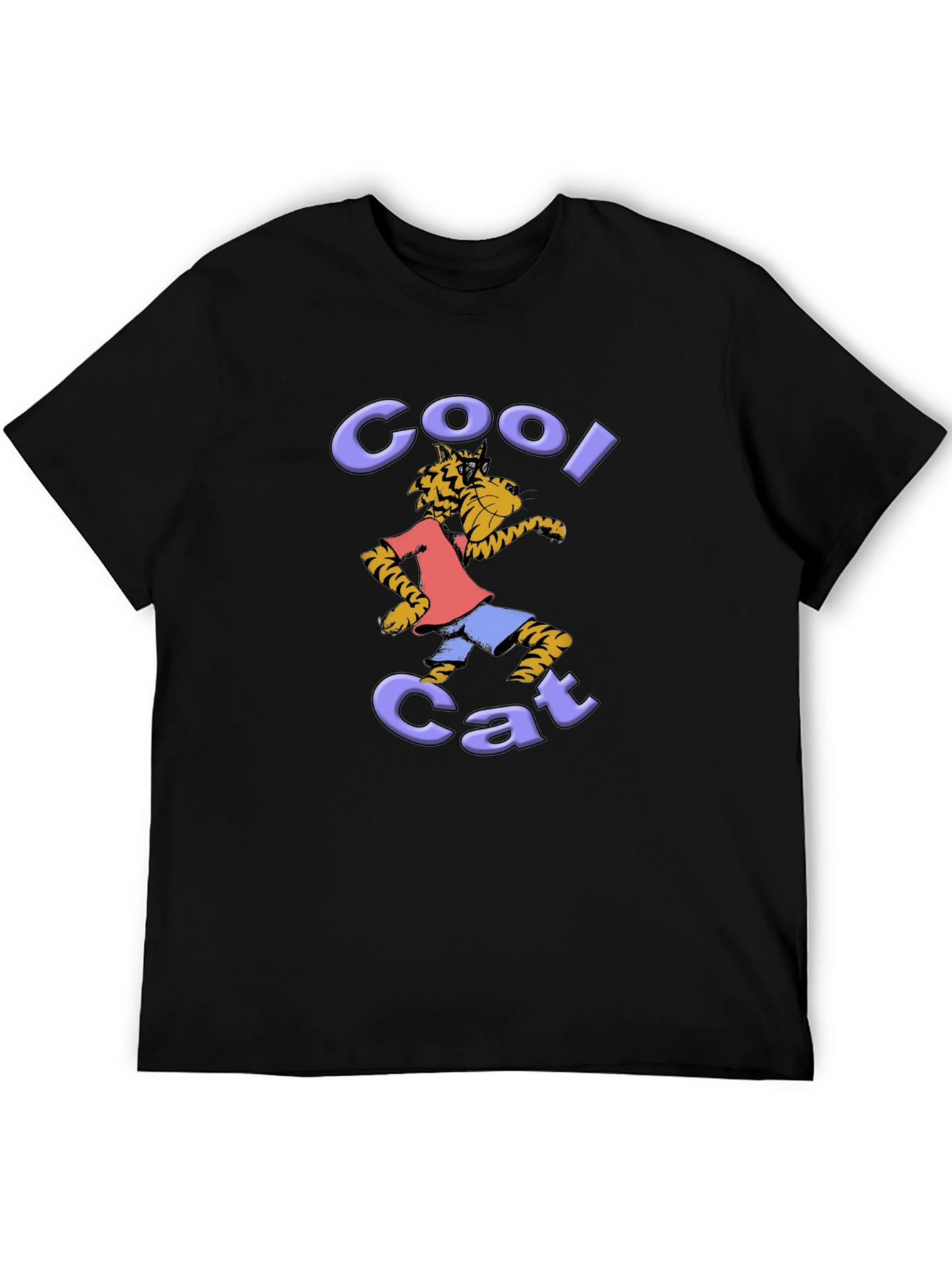 Cool Cat Graphic Tee - Unique Fun Design
