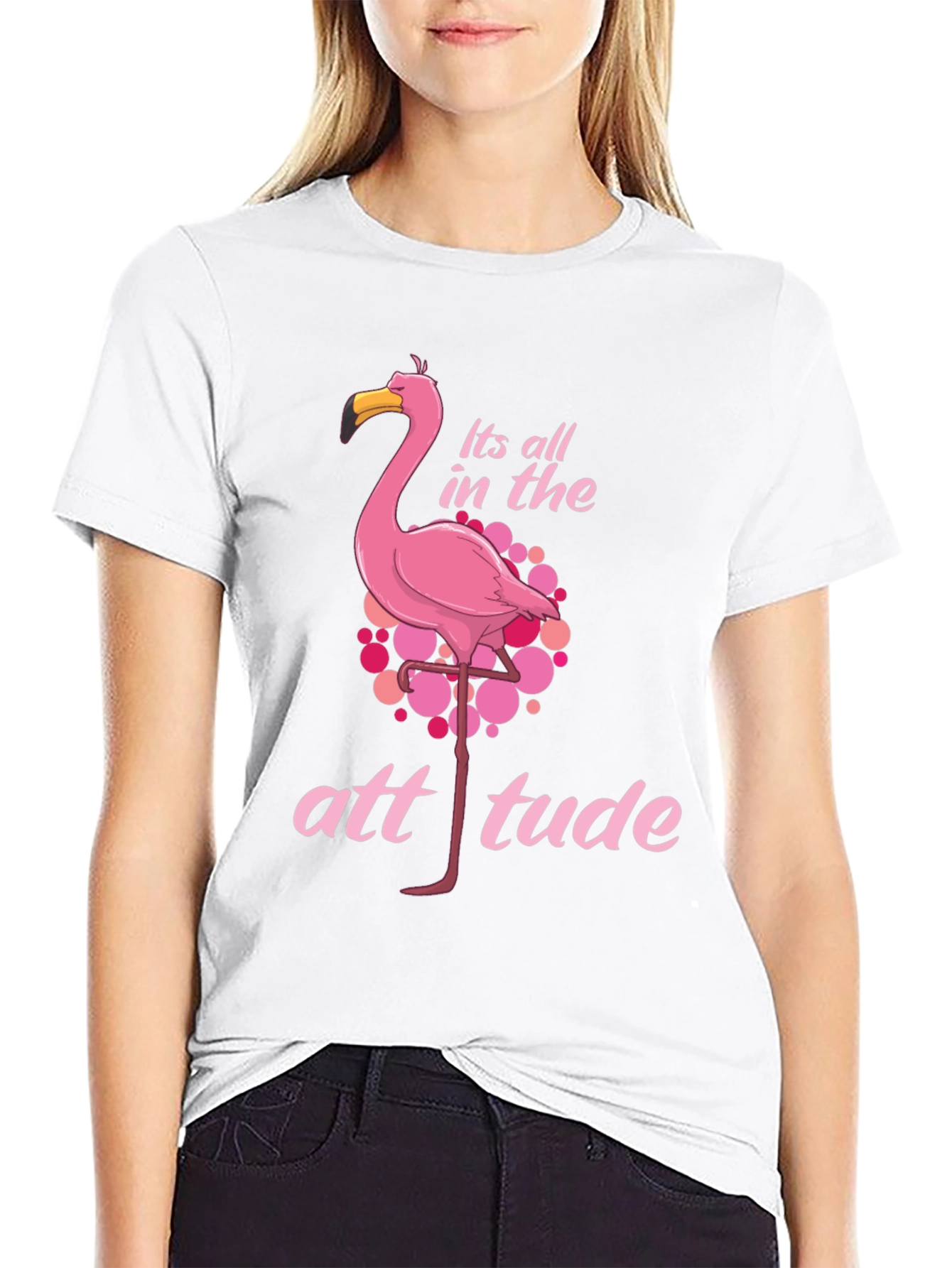 Flamingo Attitude Graphic Tee