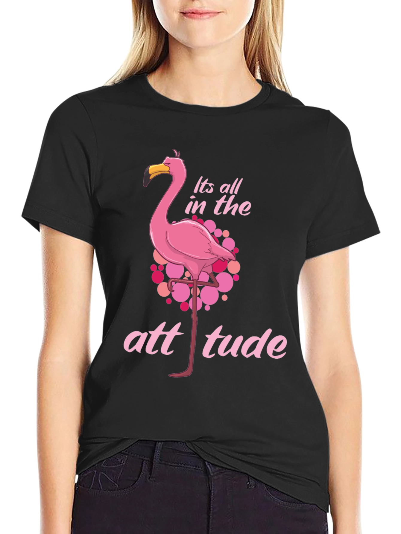 Flamingo Attitude Graphic Tee