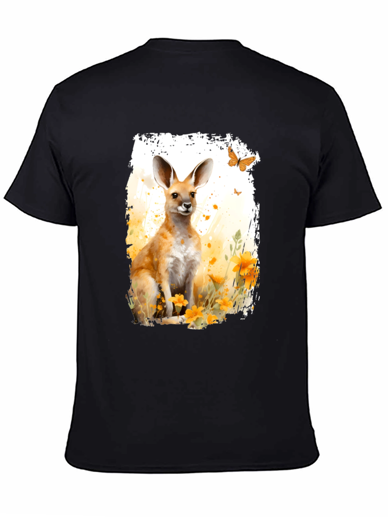 Kangaroo Watercolor Graphic Tee