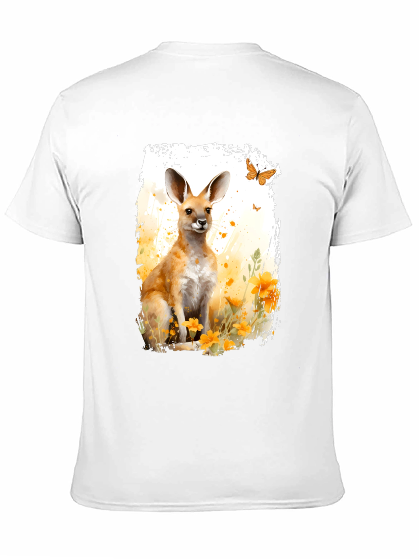 Kangaroo Watercolor Graphic Tee