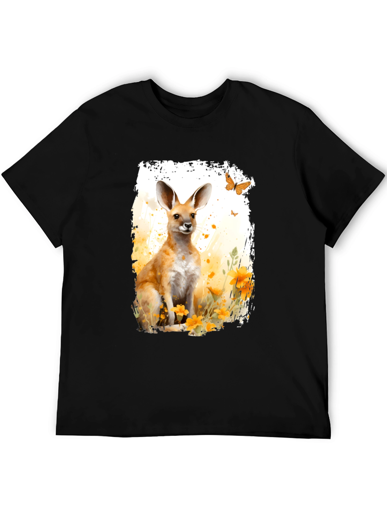 Kangaroo Watercolor Graphic Tee