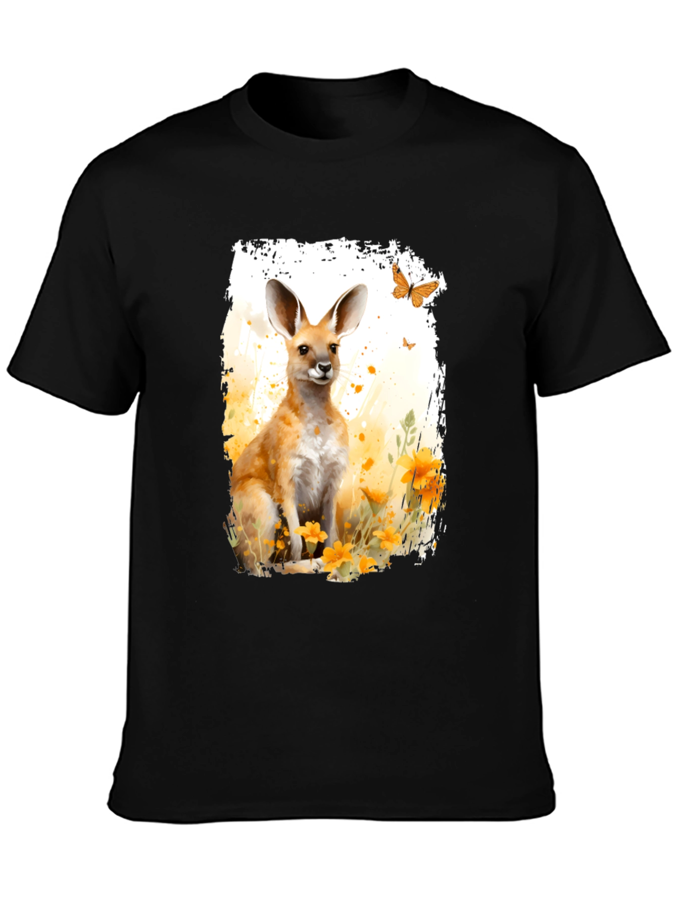 Kangaroo Watercolor Graphic Tee