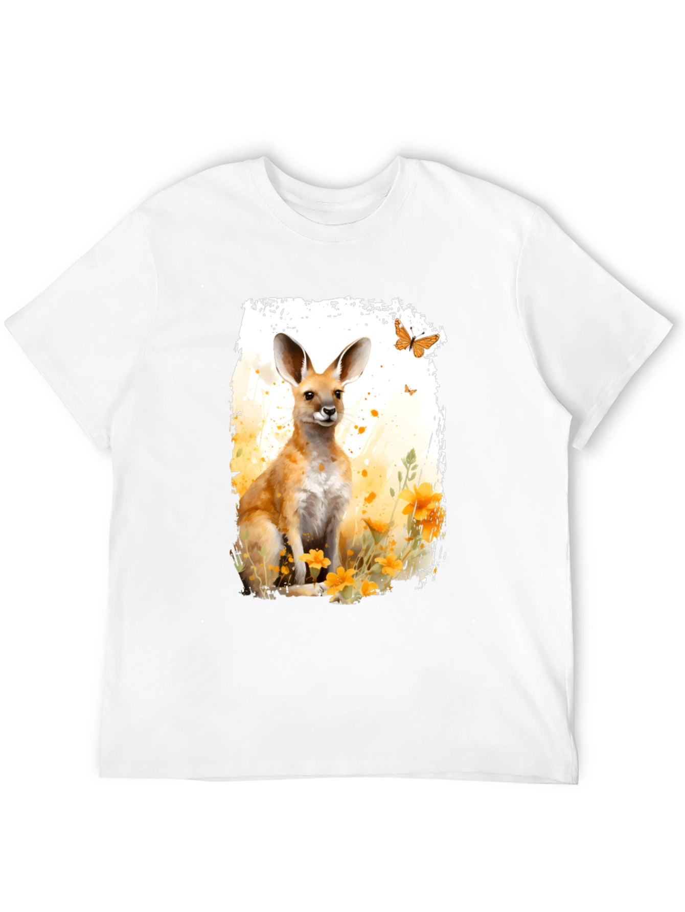 Kangaroo Watercolor Graphic Tee