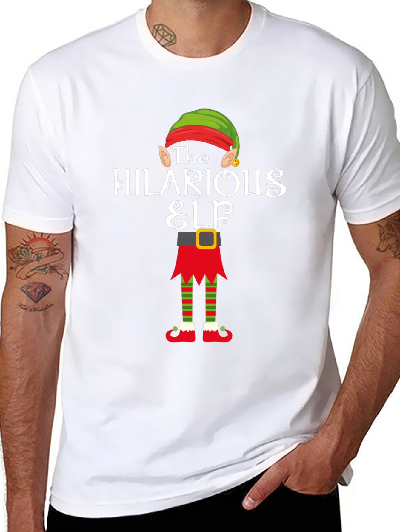 Hilarious Elf Christmas T-Shirt - Holiday Apparel