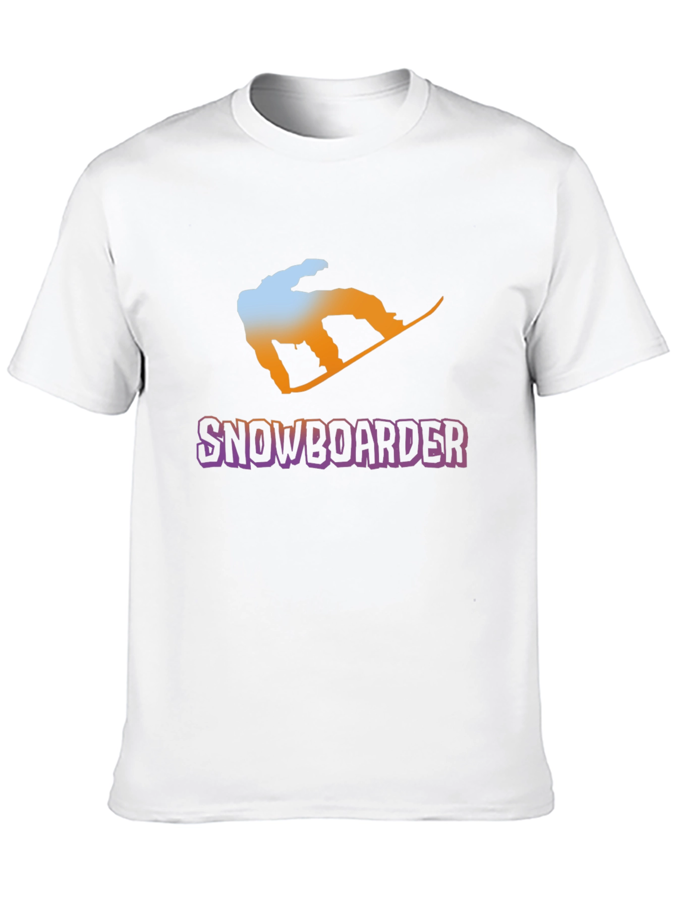 Snowboarder Graphic Tee - Black Cotton Blend
