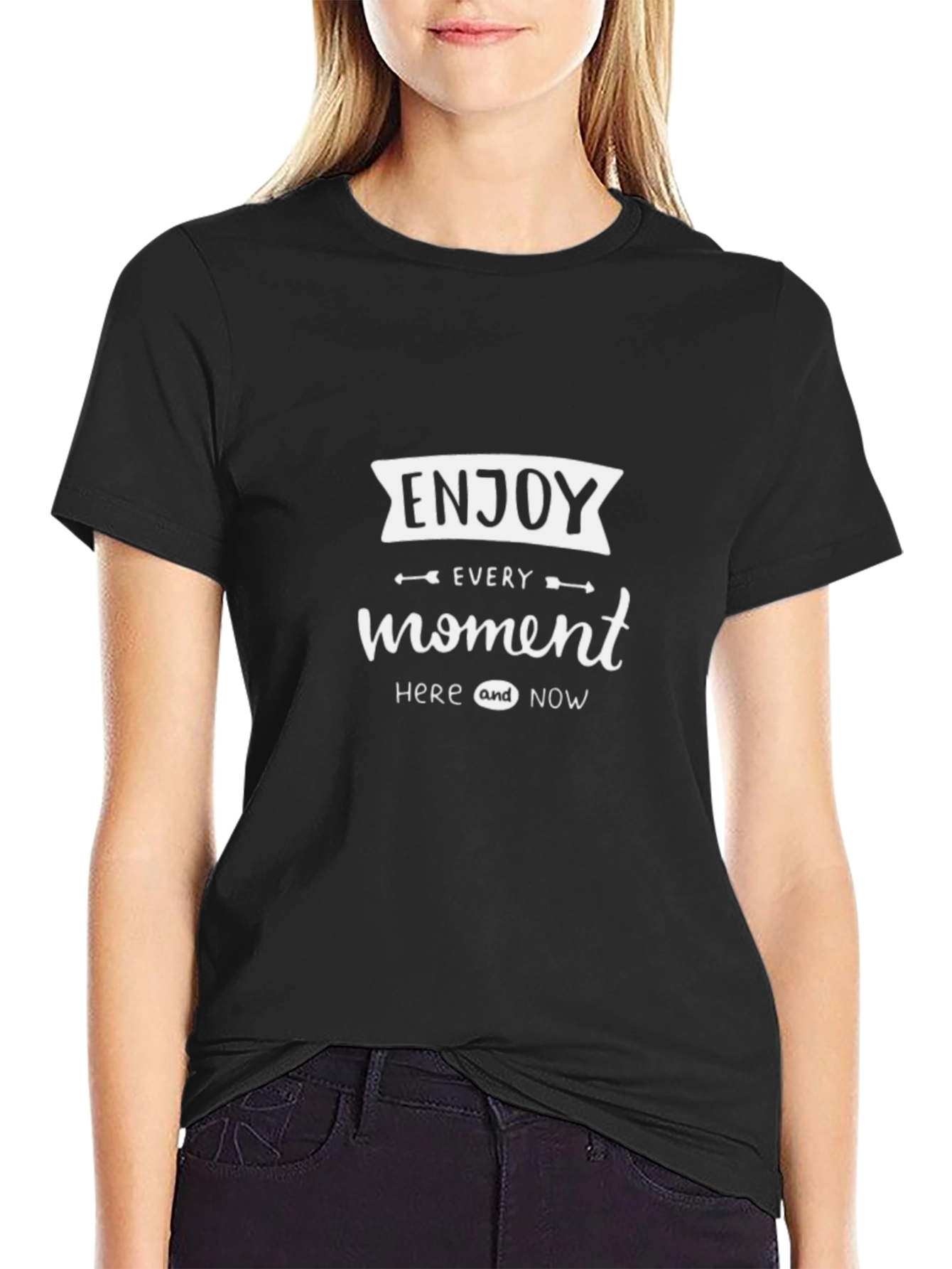 Enjoy Every Moment Black T-Shirt