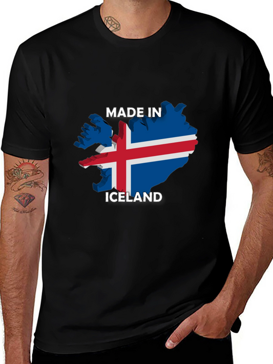 Made in Iceland T-Shirt - Black Graphic Tee