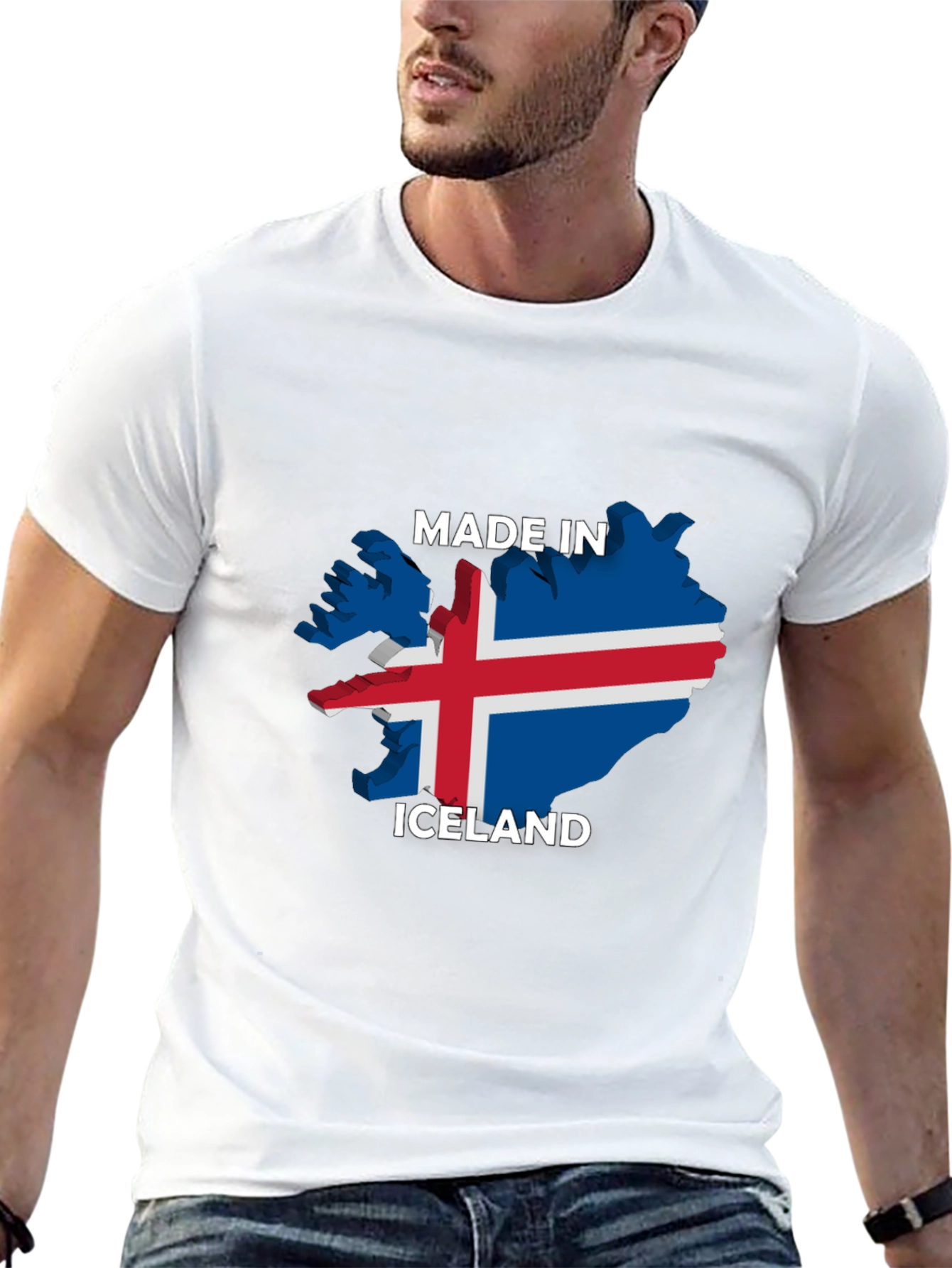 Made in Iceland T-Shirt - Black Graphic Tee