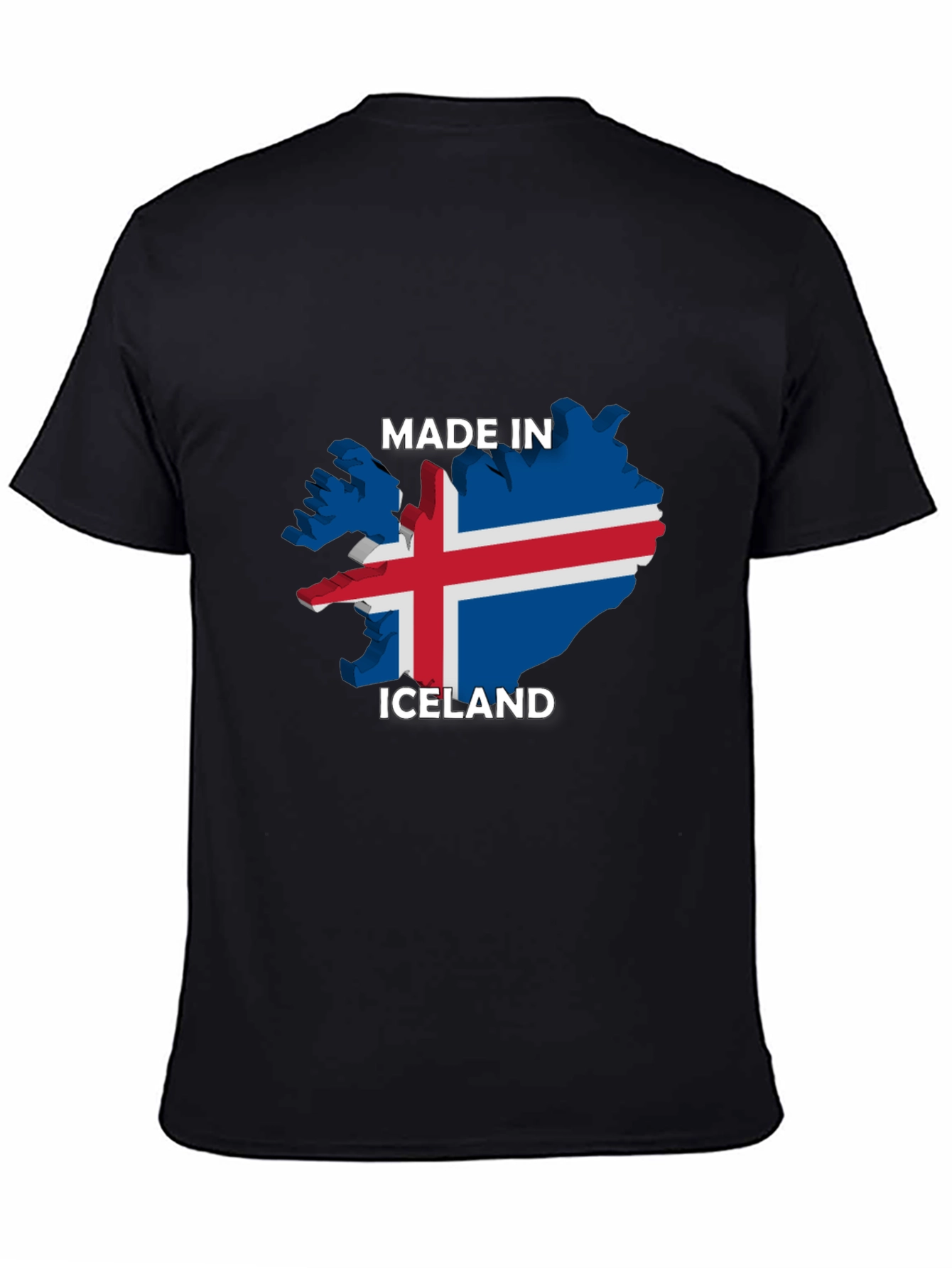 Made in Iceland T-Shirt - Black Graphic Tee