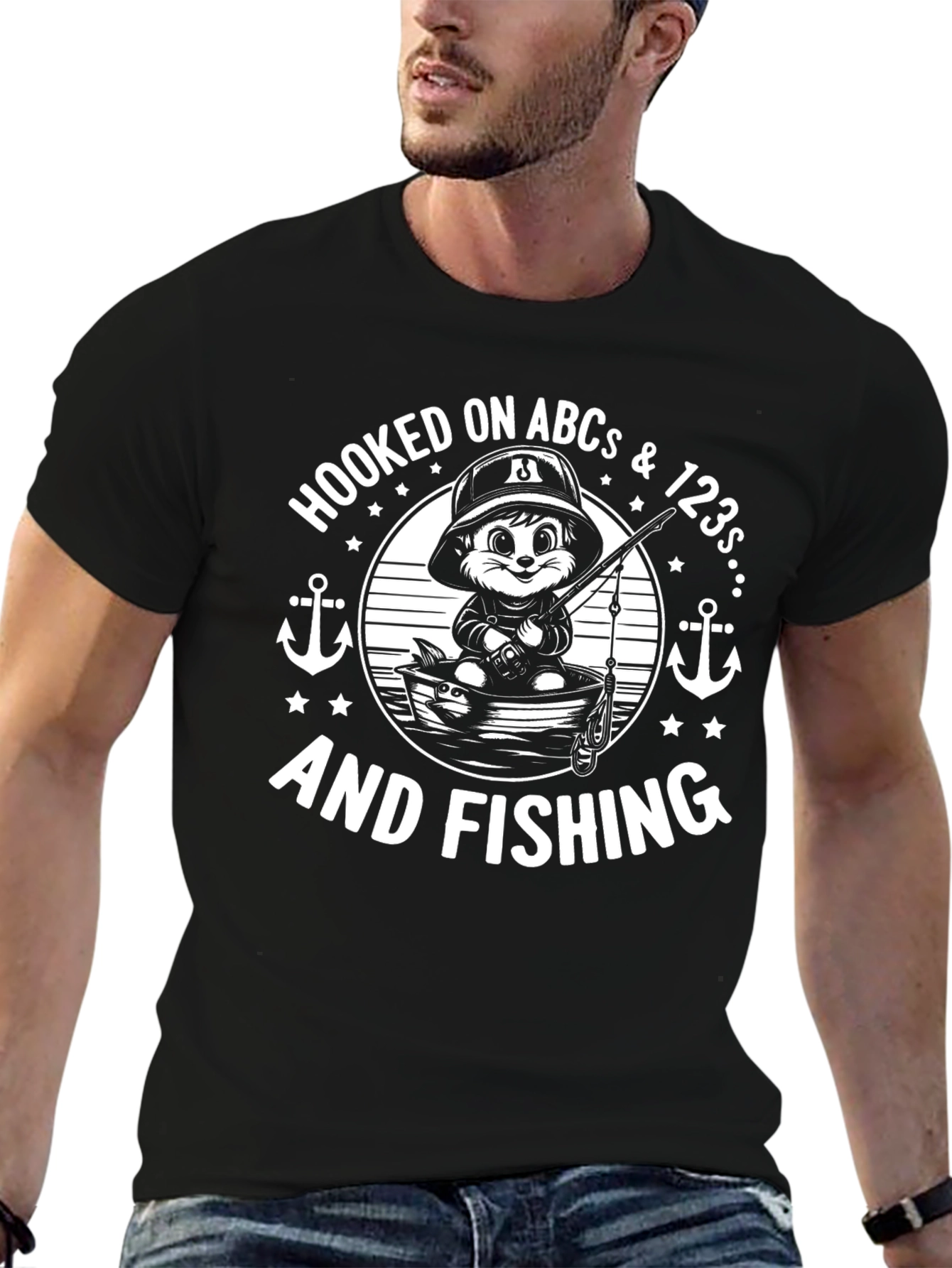 Hooked on ABCs & 123s and Fishing T-Shirt
