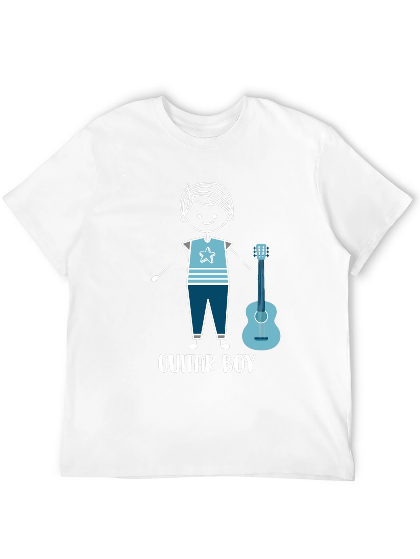 Guitar Boy Graphic Tee - Casual Cool