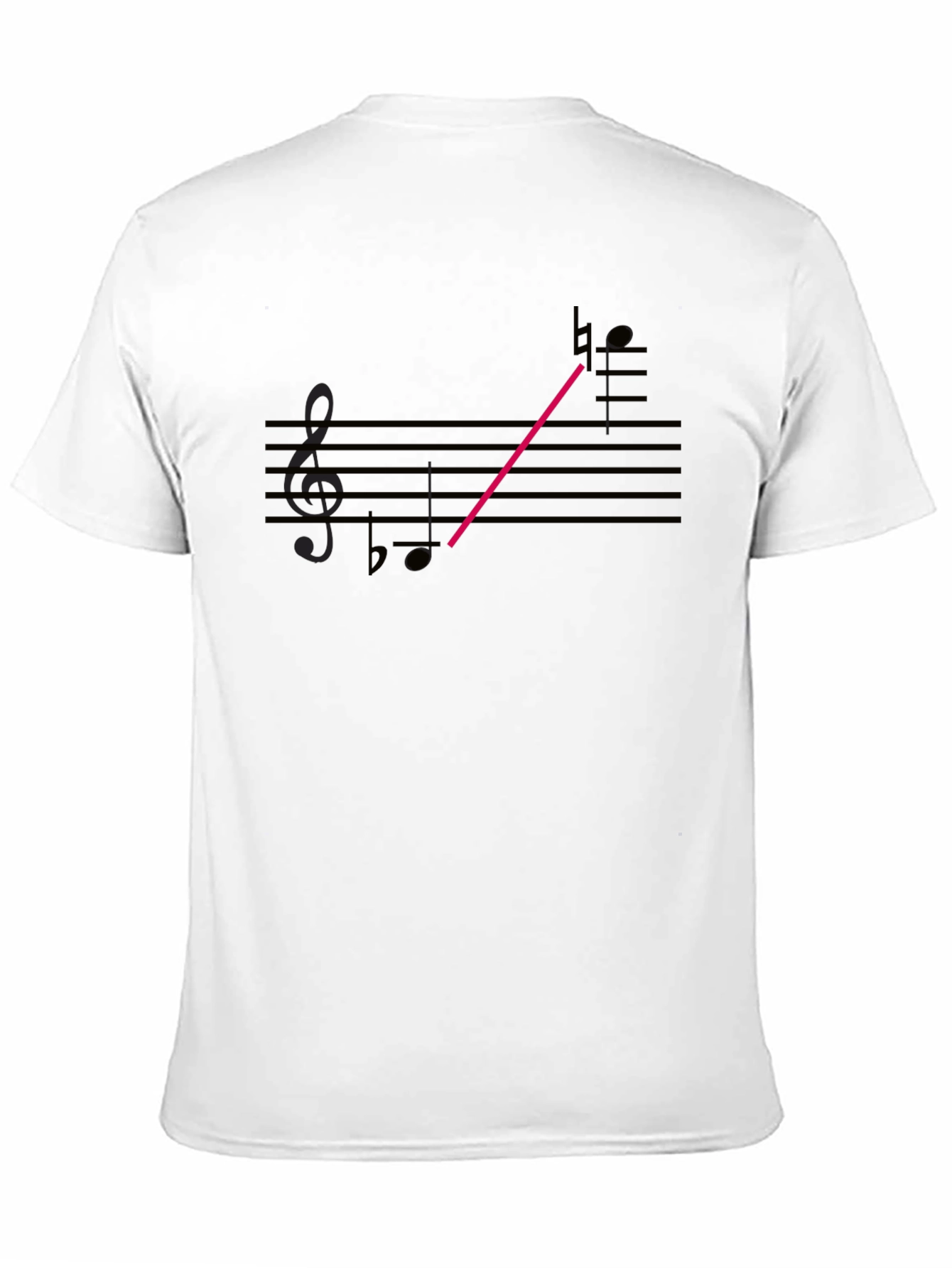 Musical Note Graphic Tee - Casual Black T-Shirt