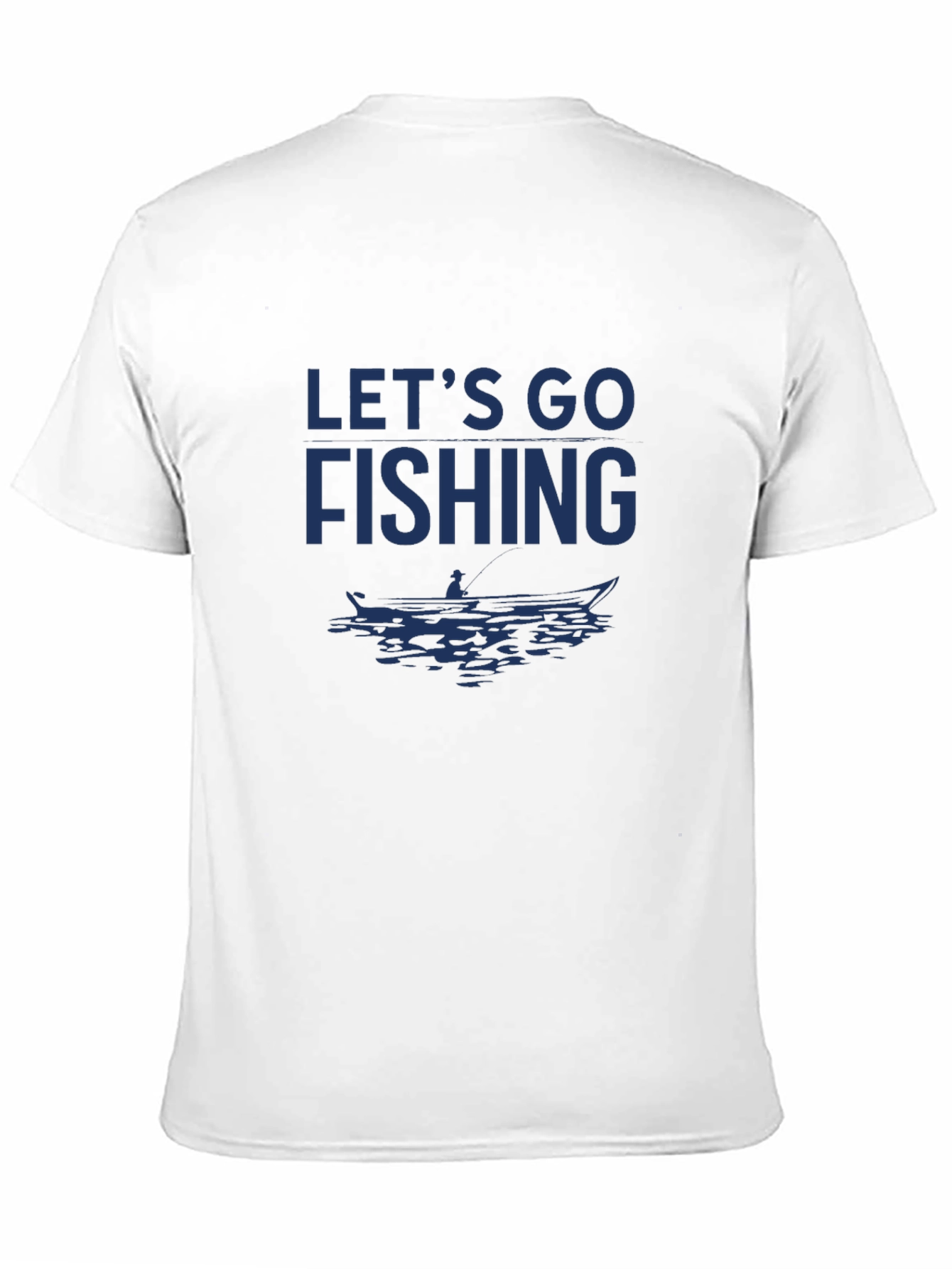 Lets Go Fishing Graphic Tee - Black