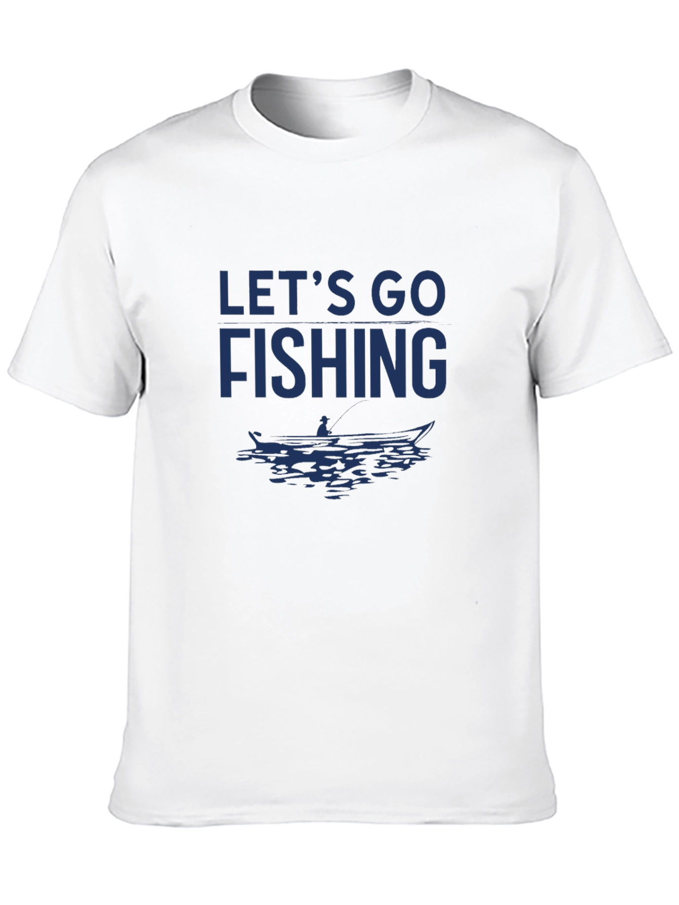 Lets Go Fishing Graphic Tee - Black